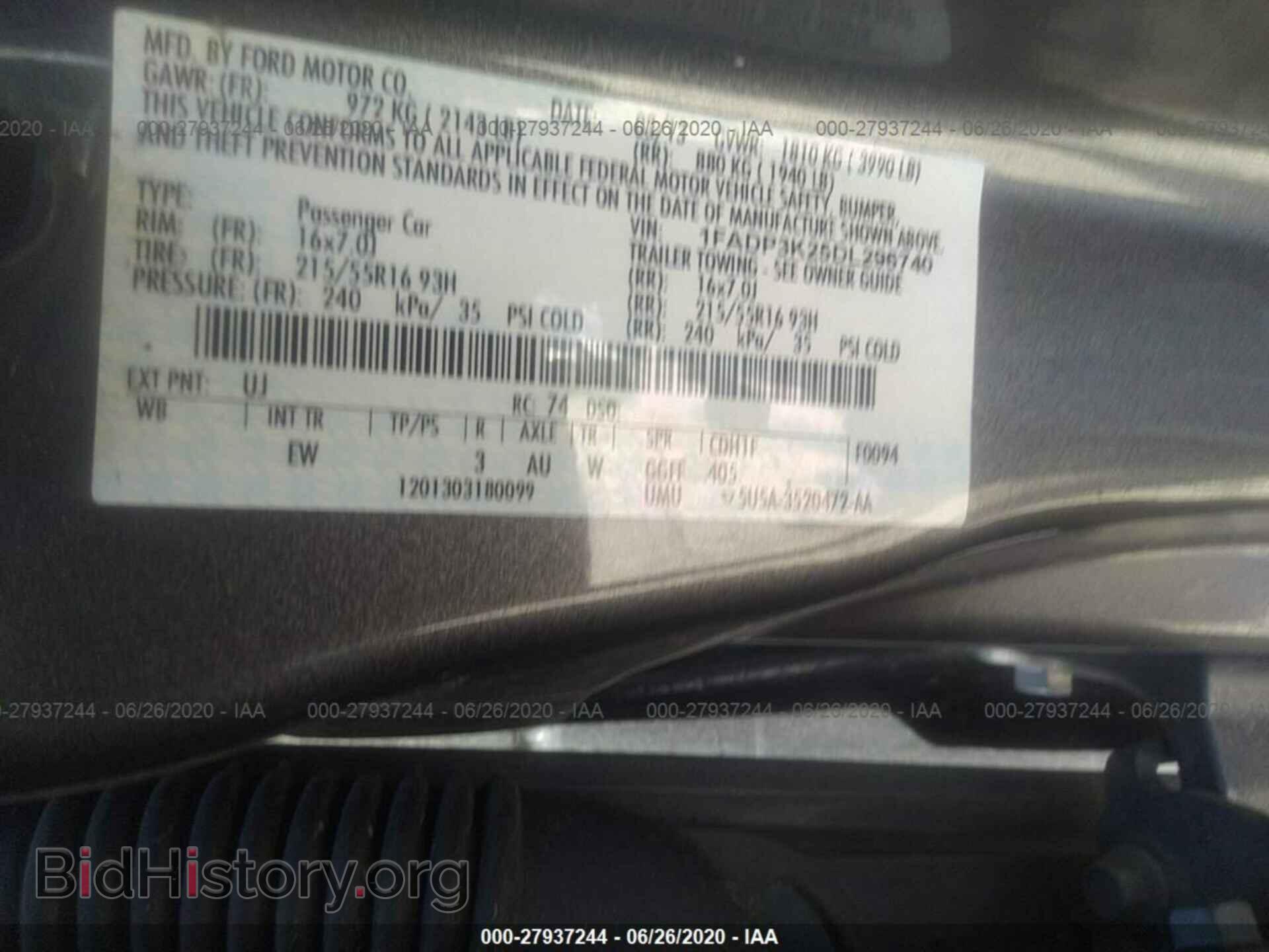 2013 FORD FOCUS - VIN: 1FADP3K25DL296740 - Photo 9
