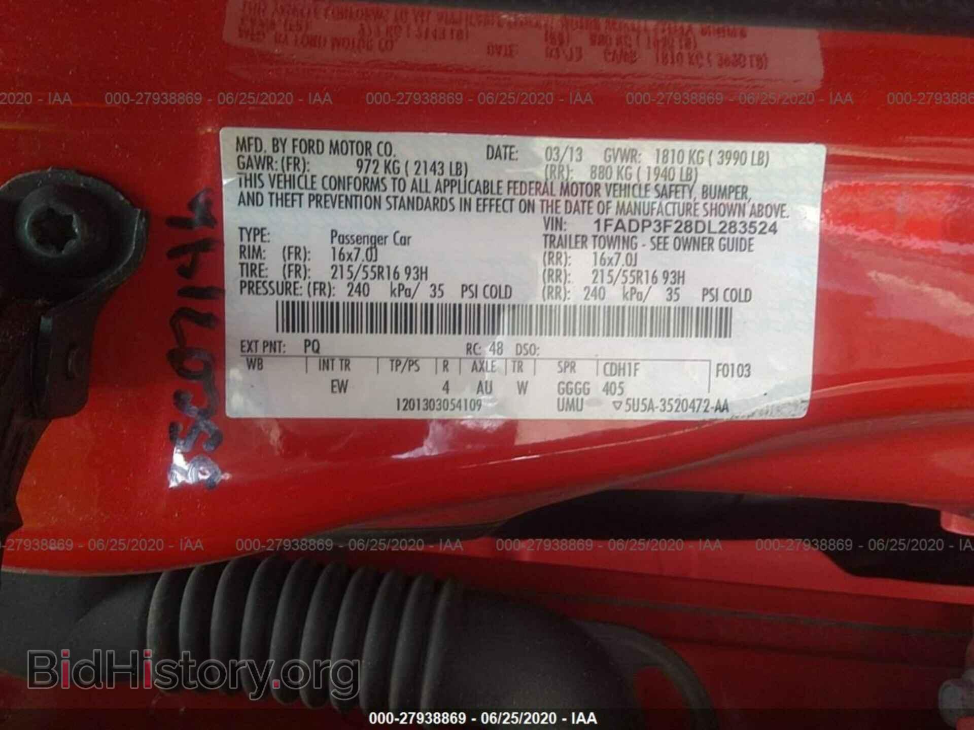 2013 FORD FOCUS - VIN: 1FADP3F28DL283524 - Photo 9