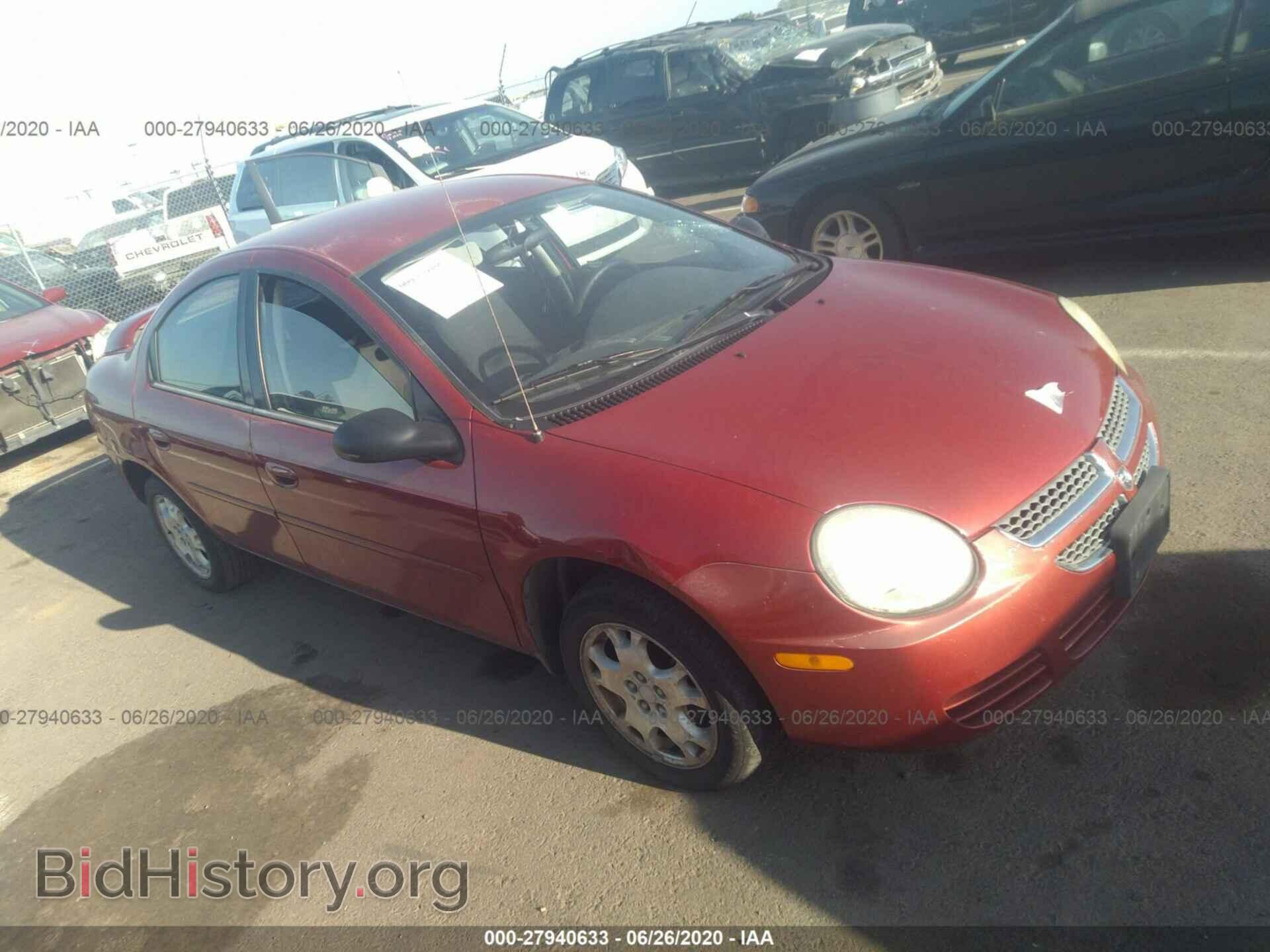 Фотография 1B3ES56C05D253710 - DODGE NEON 2005