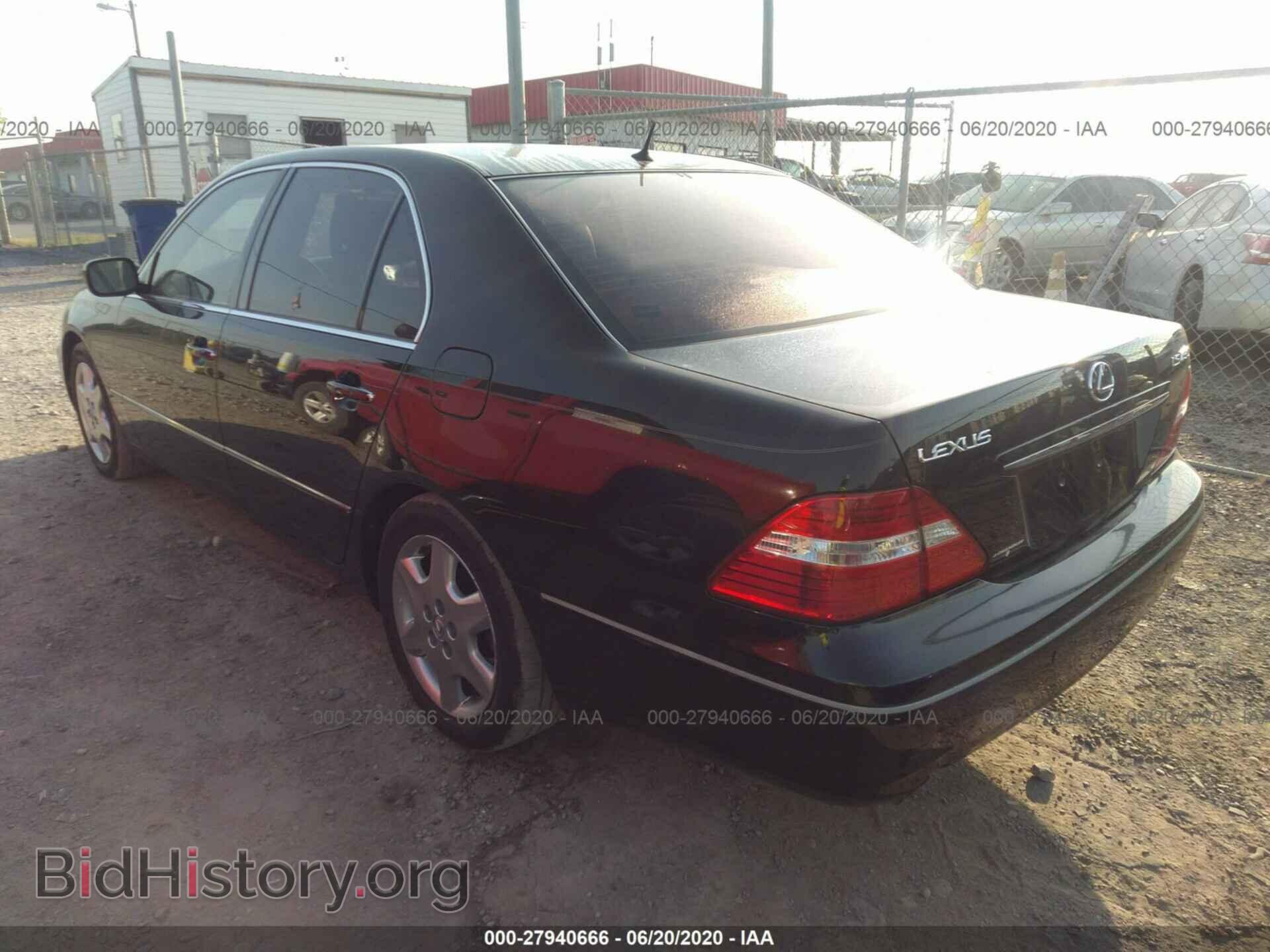 2004 LEXUS LS - VIN: JTHBN36F040140559 - Фото 3