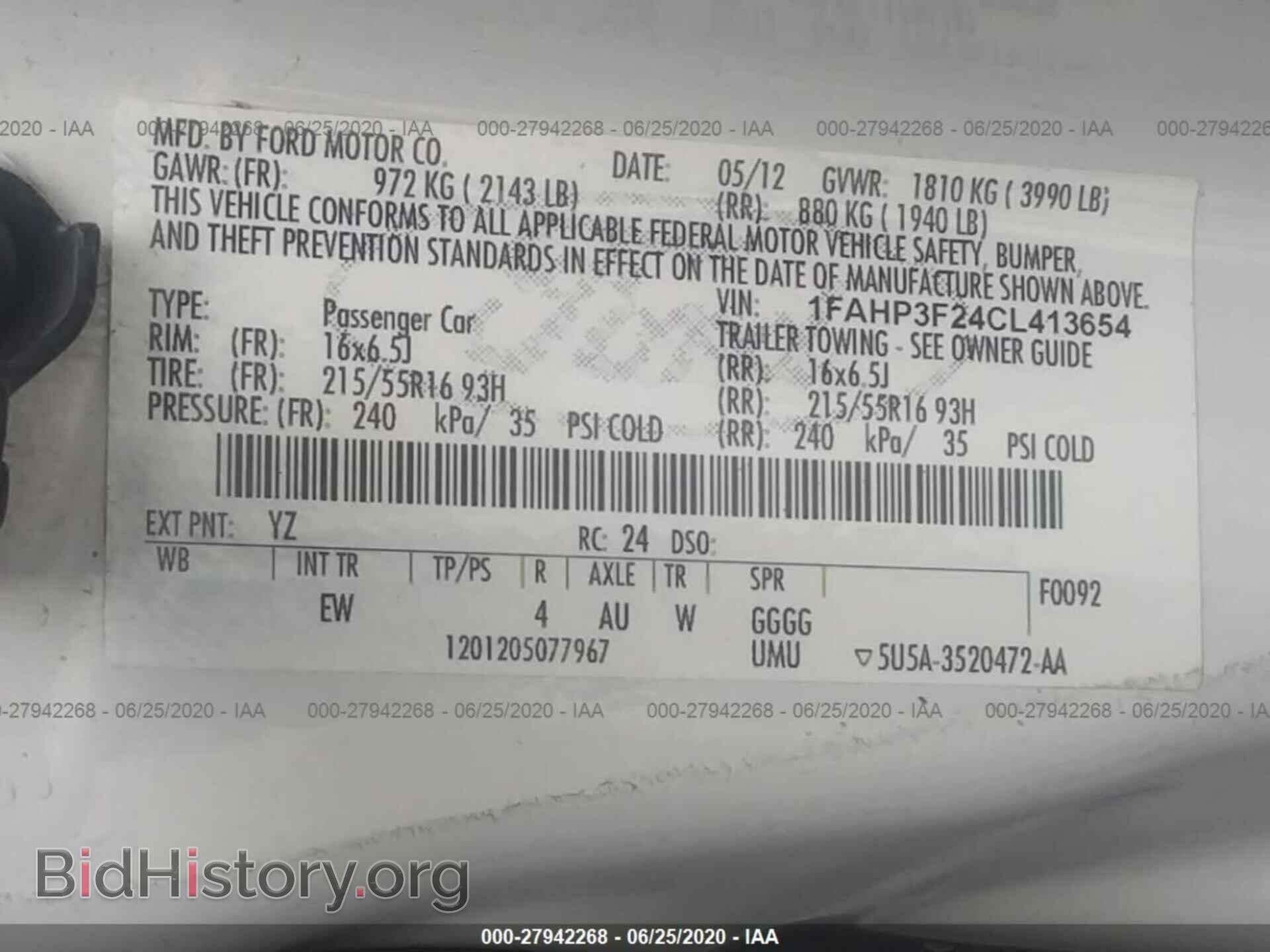 2012 FORD FOCUS - VIN: 1FAHP3F24CL413654 - Photo 9