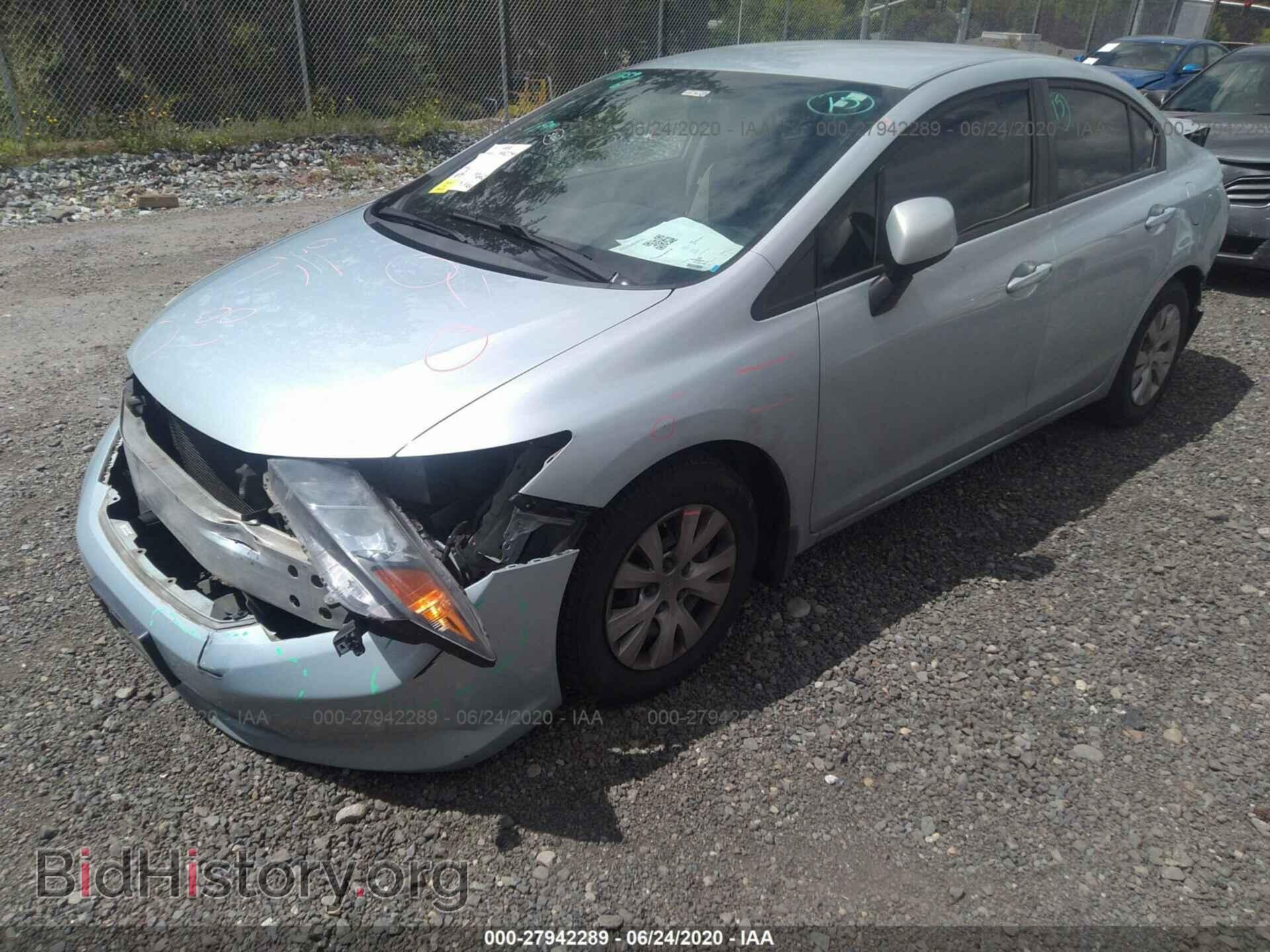 2012 HONDA CIVIC - VIN: 19XFB2F58CE307947 - Фото 2