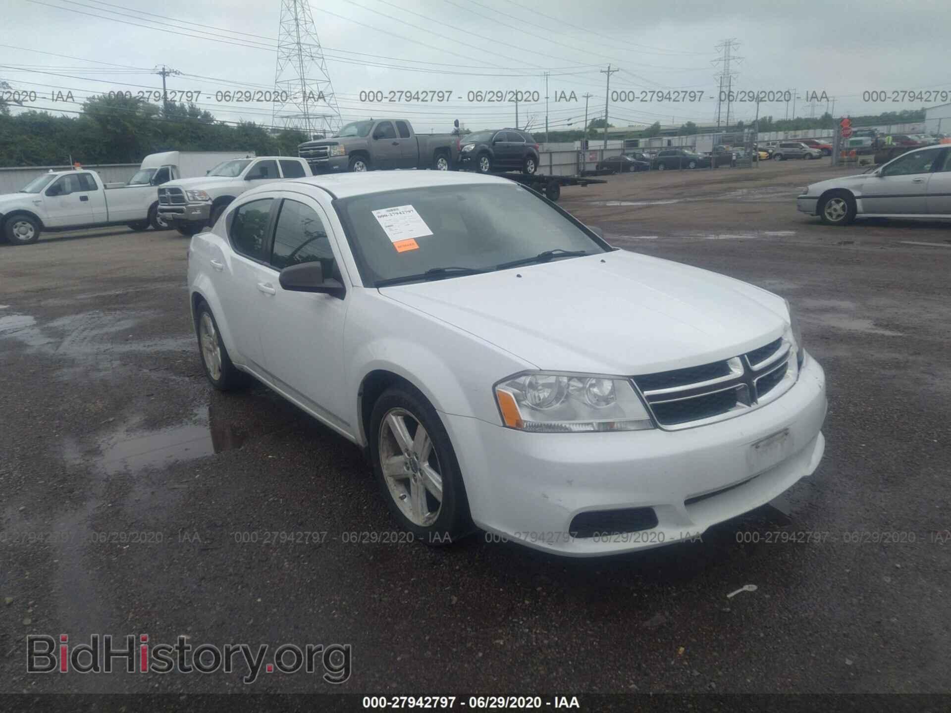 Фотография 1C3CDZAB2DN529372 - DODGE AVENGER 2013