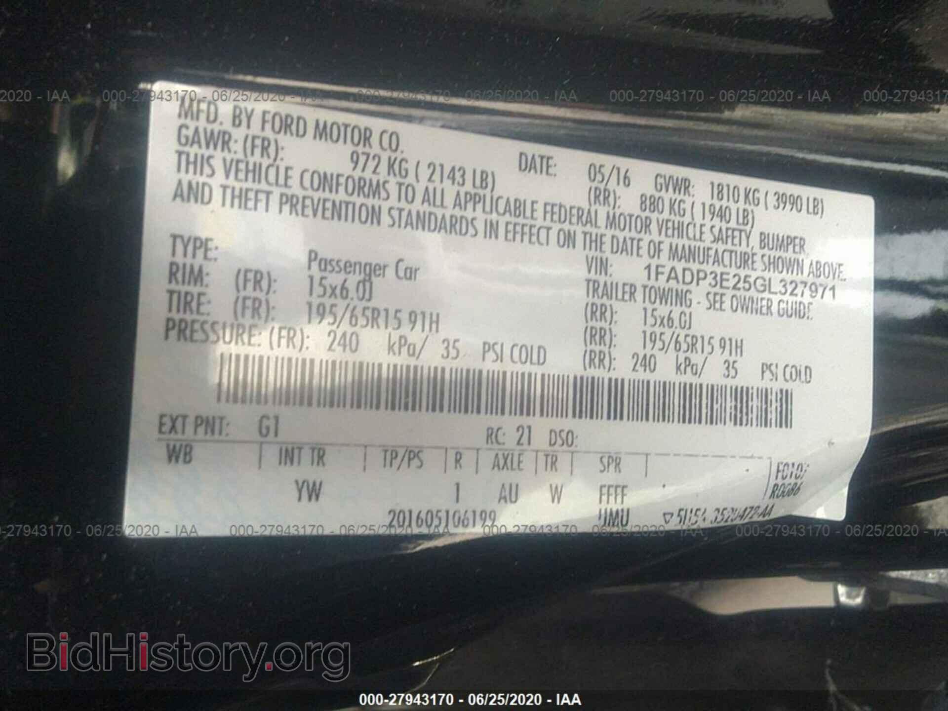 2016 FORD FOCUS - VIN: 1FADP3E25GL327971 - Photo 9