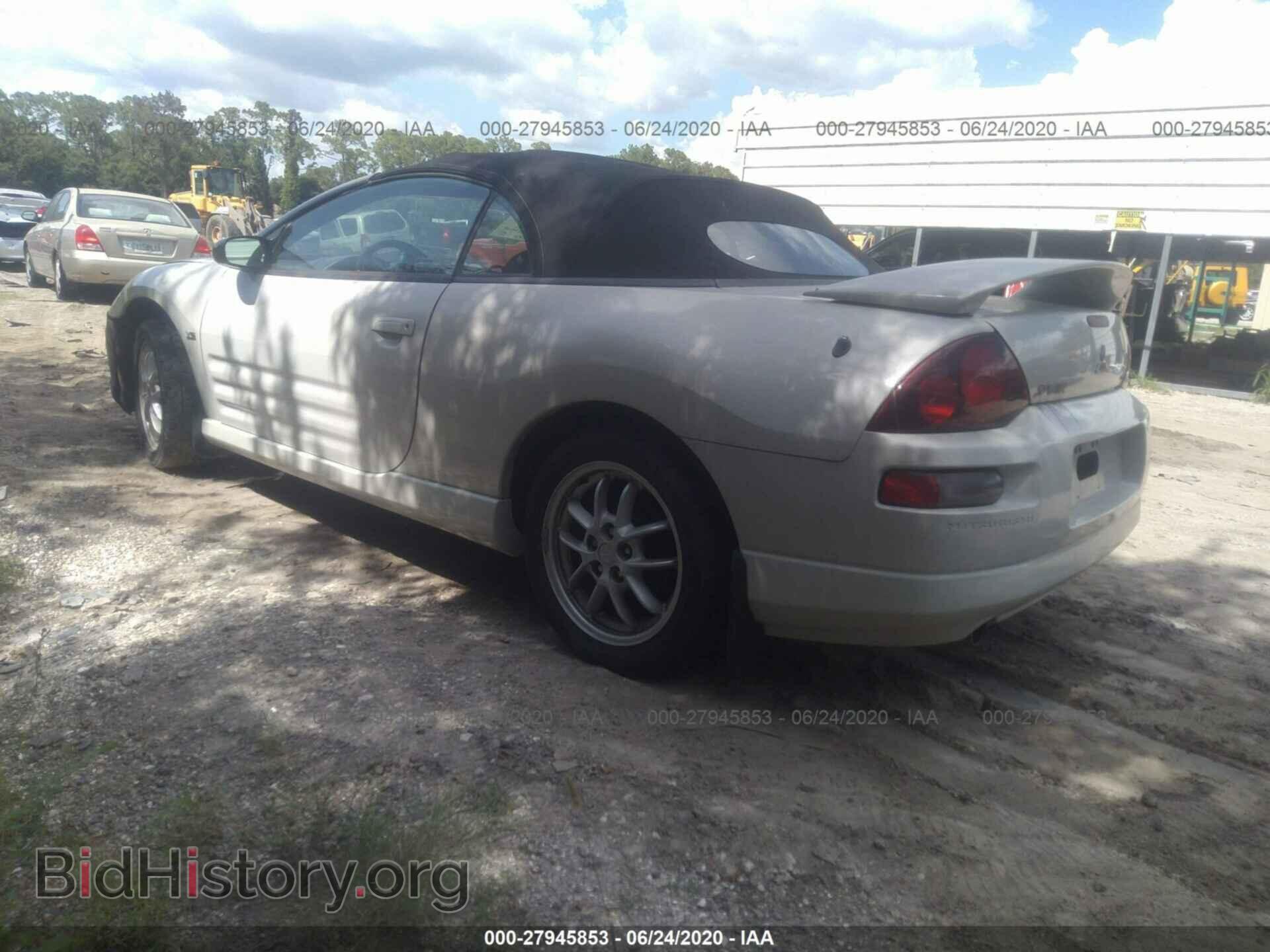 2001 MITSUBISHI ECLIPSE - VIN: 4A3AE85H31E113123 - Фото 3