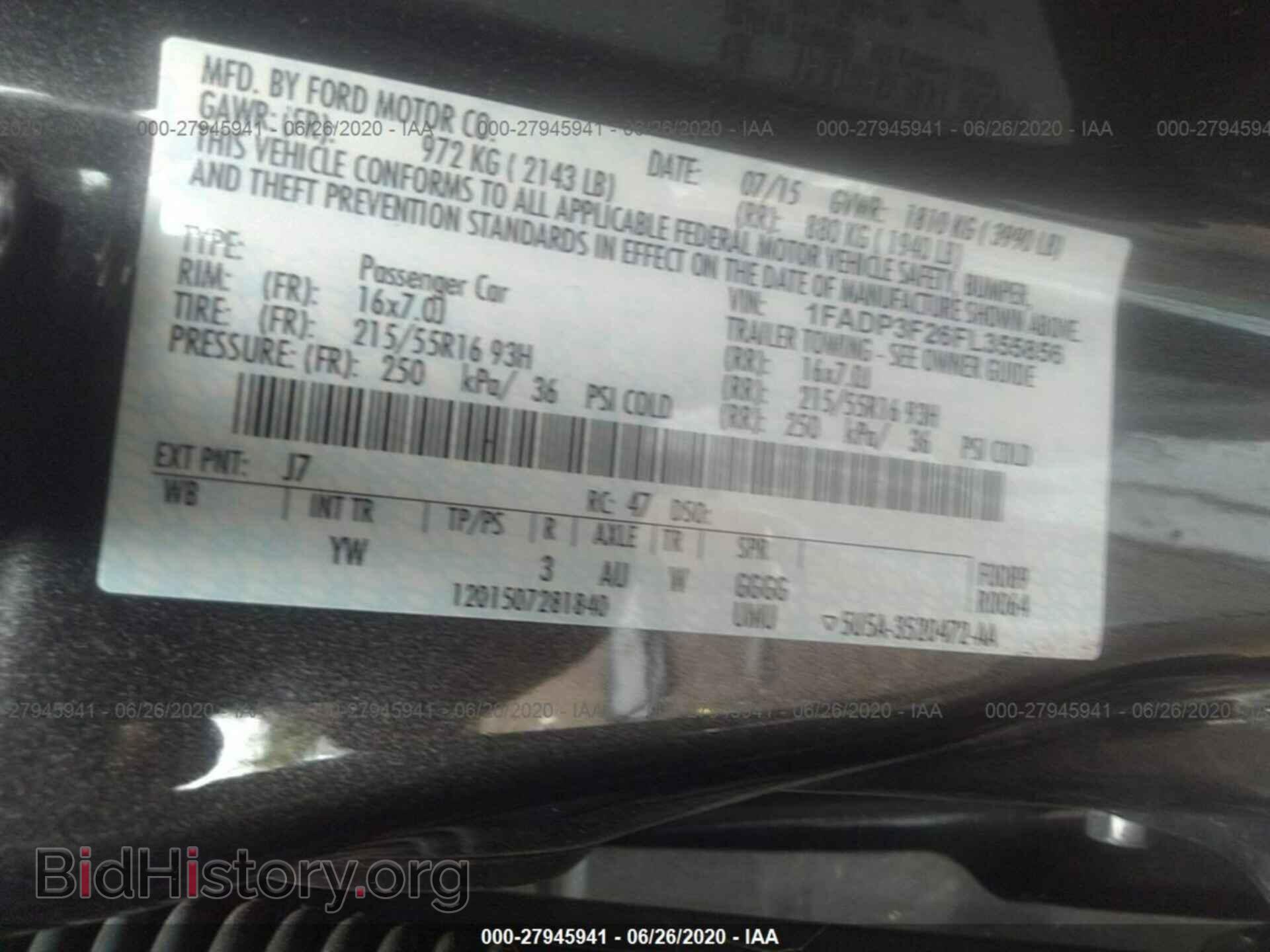 2015 FORD FOCUS - VIN: 1FADP3F26FL355856 - Фото 9