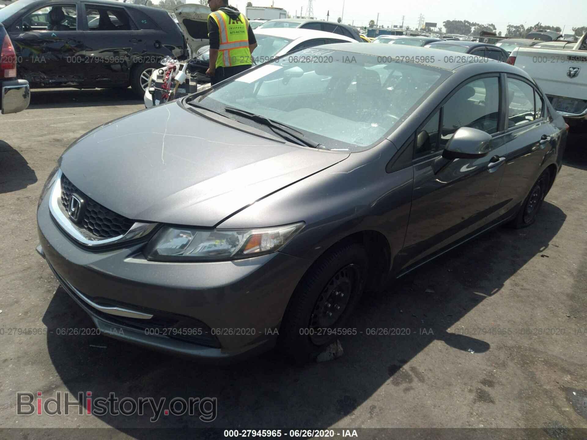 2013 HONDA CIVIC SDN - VIN: 2HGFB2F53DH525284 - Фото 2