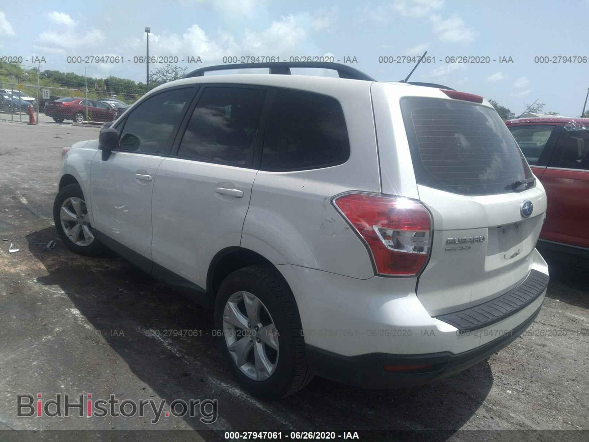 2015 SUBARU FORESTER - VIN: JF2SJABC1FH555327 - Фото 3