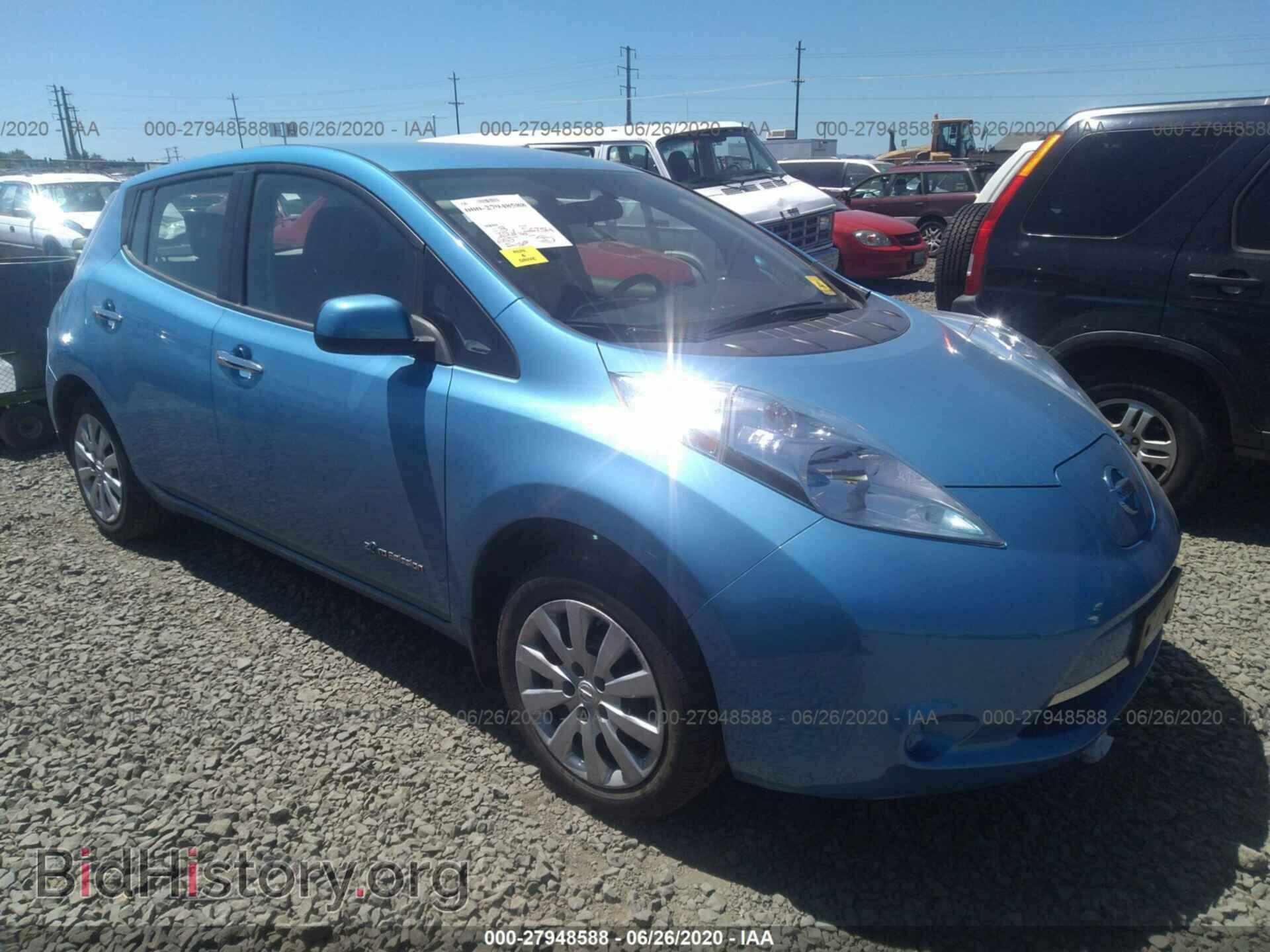 Photo 1N4AZ0CP1EC336397 - NISSAN LEAF 2014