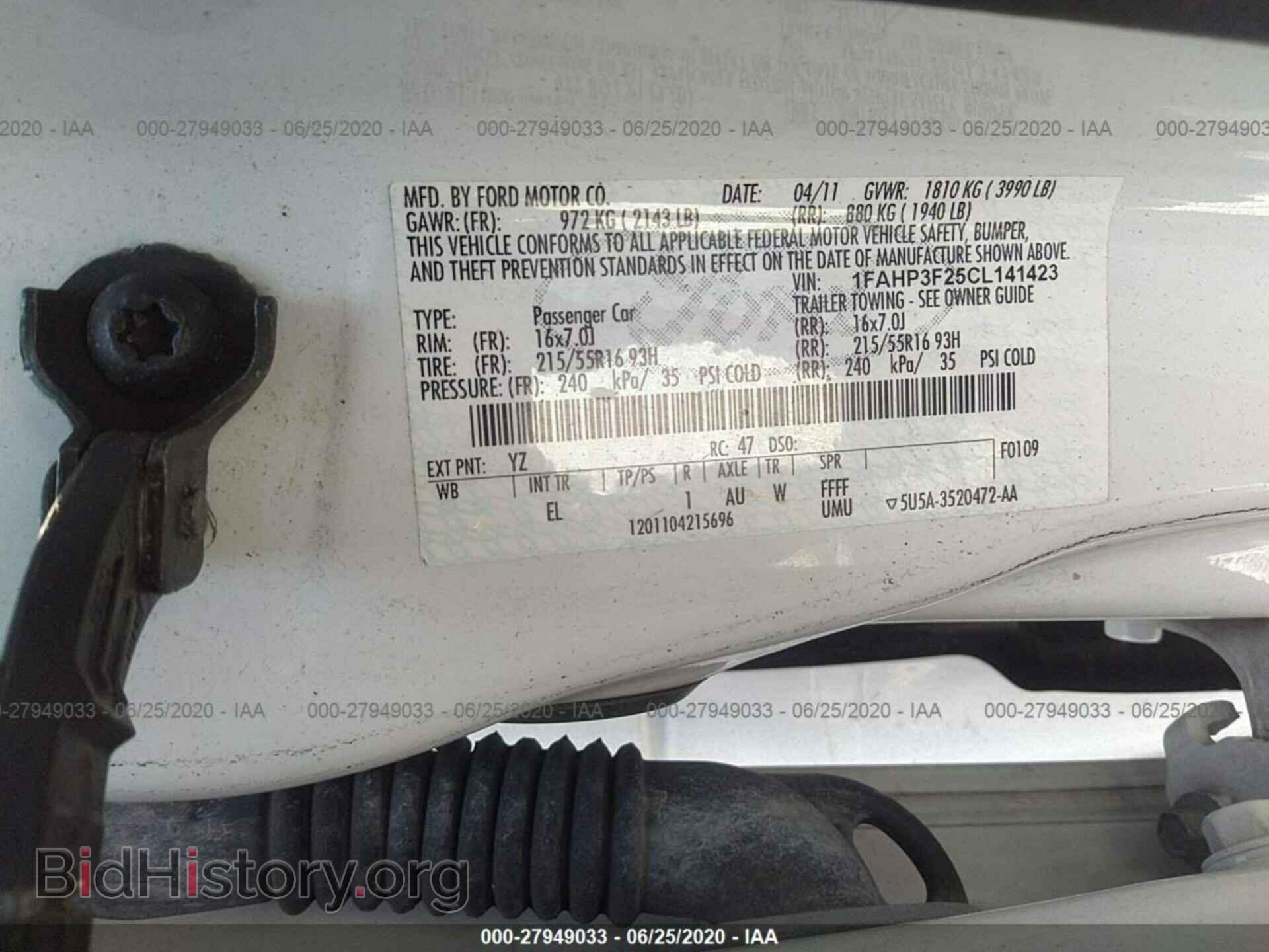 2012 FORD FOCUS - VIN: 1FAHP3F25CL141423 - Photo 9