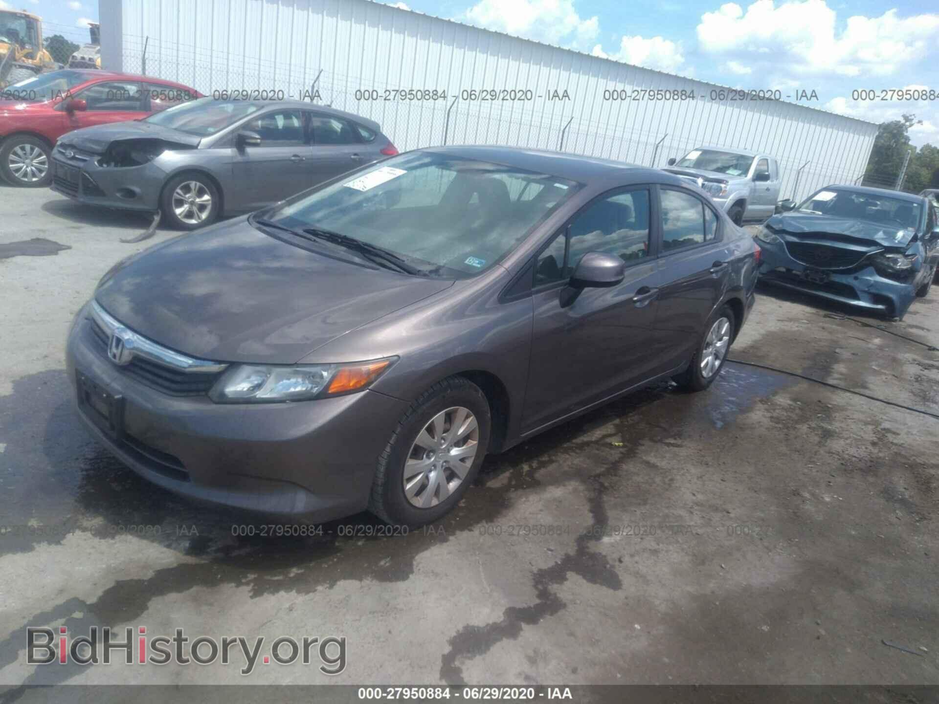 2012 HONDA CIVIC SDN - VIN: 2HGFB2F57CH581243 - Фото 2