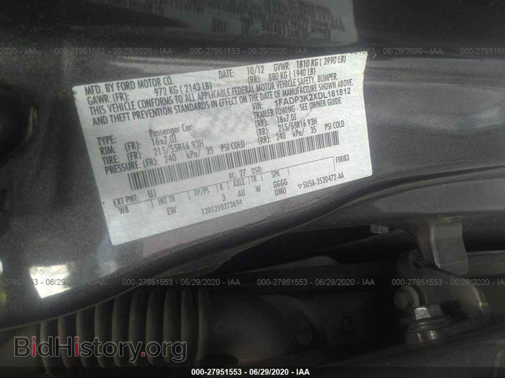 2013 FORD FOCUS - VIN: 1FADP3K2XDL181812 - Photo 9