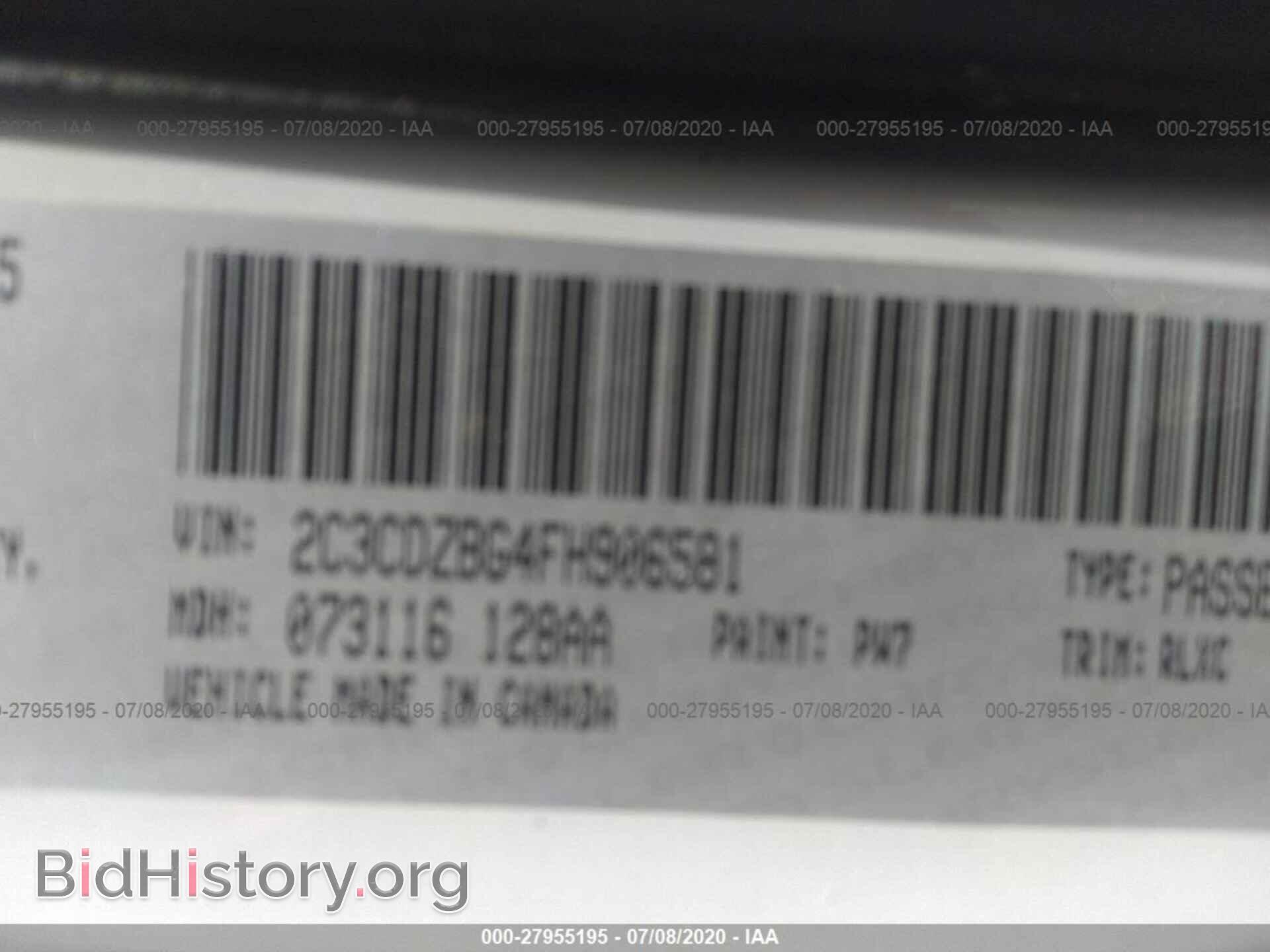 2015 DODGE CHALLENGER - VIN: 2C3CDZBG4FH906581 - Photo 9