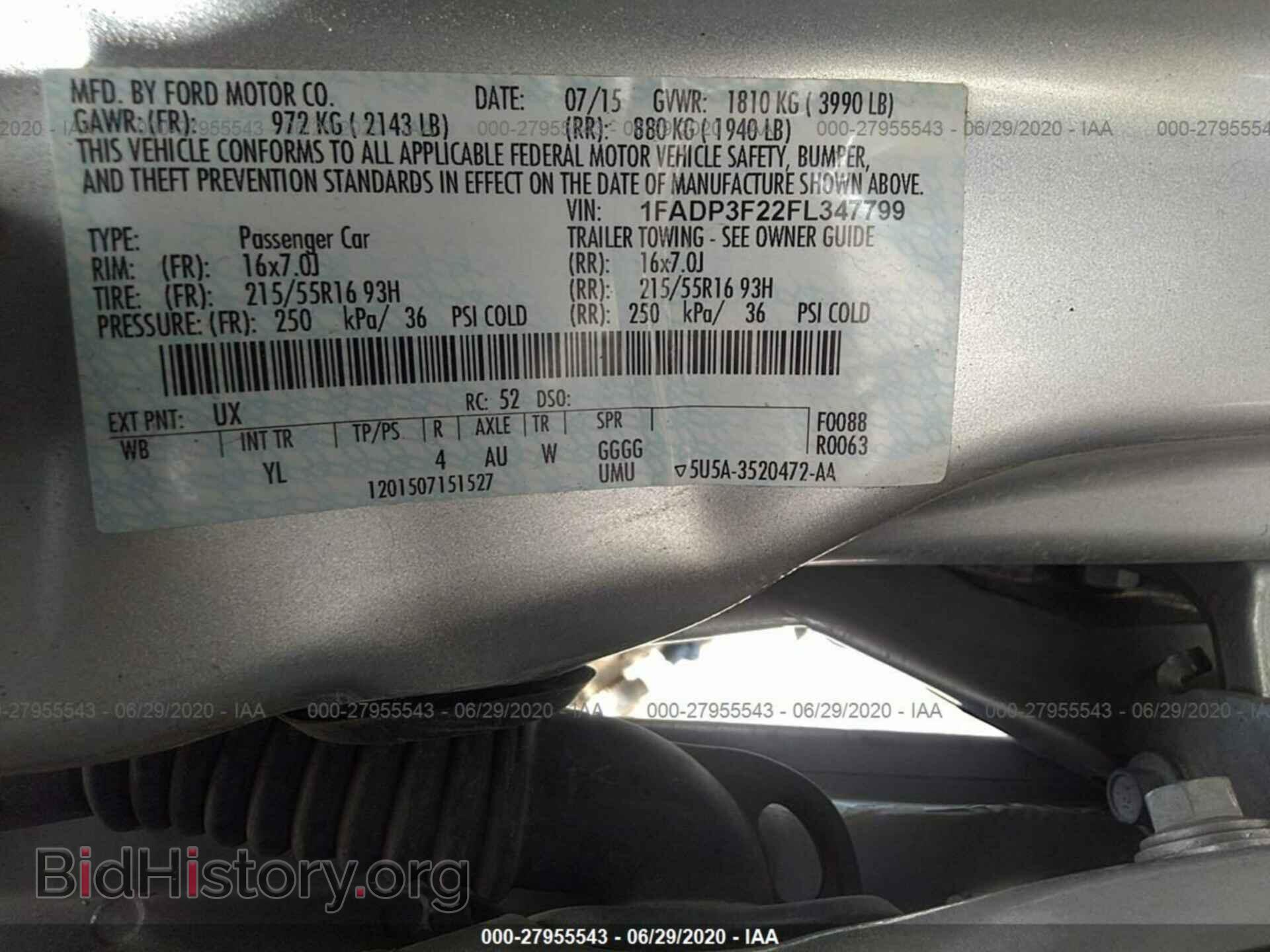 2015 FORD FOCUS - VIN: 1FADP3F22FL347799 - Photo 9