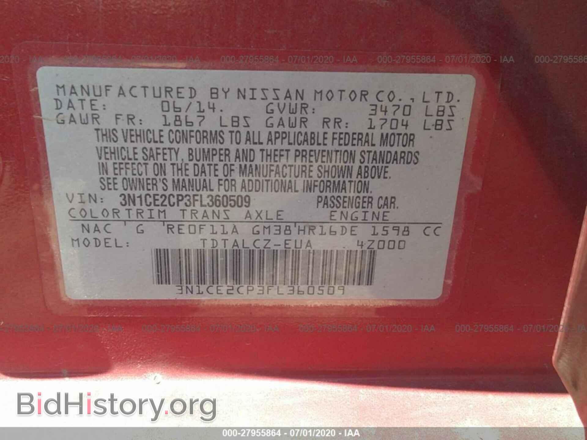 2015 NISSAN VERSA NOTE - VIN: 3N1CE2CP3FL360509 - Photo 9