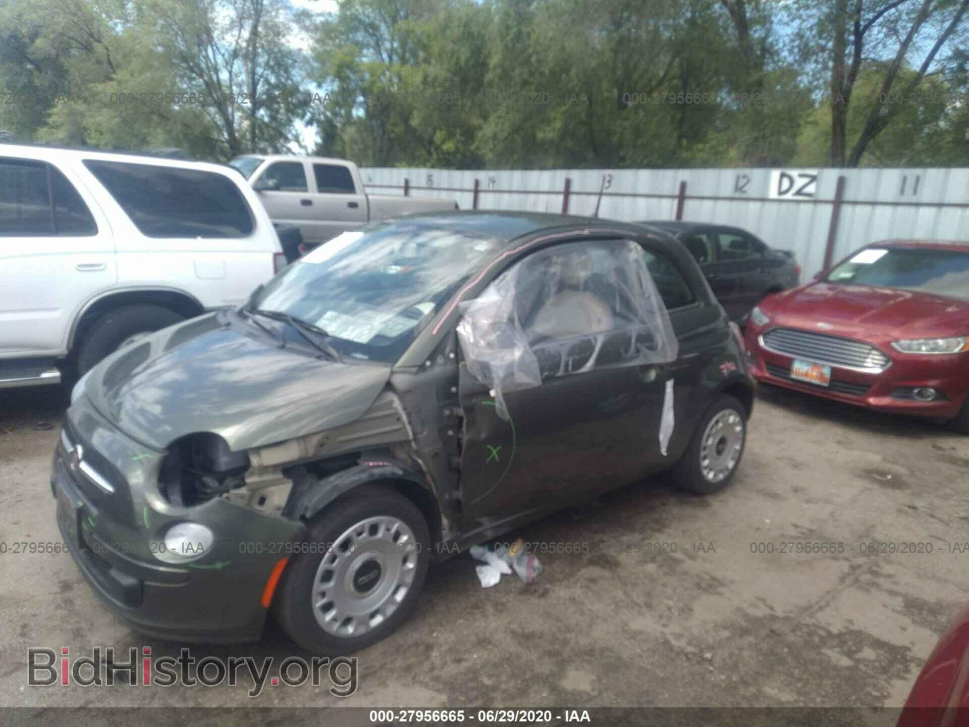 2012 FIAT 500 - VIN: 3C3CFFAR8CT343999 - Фото 2