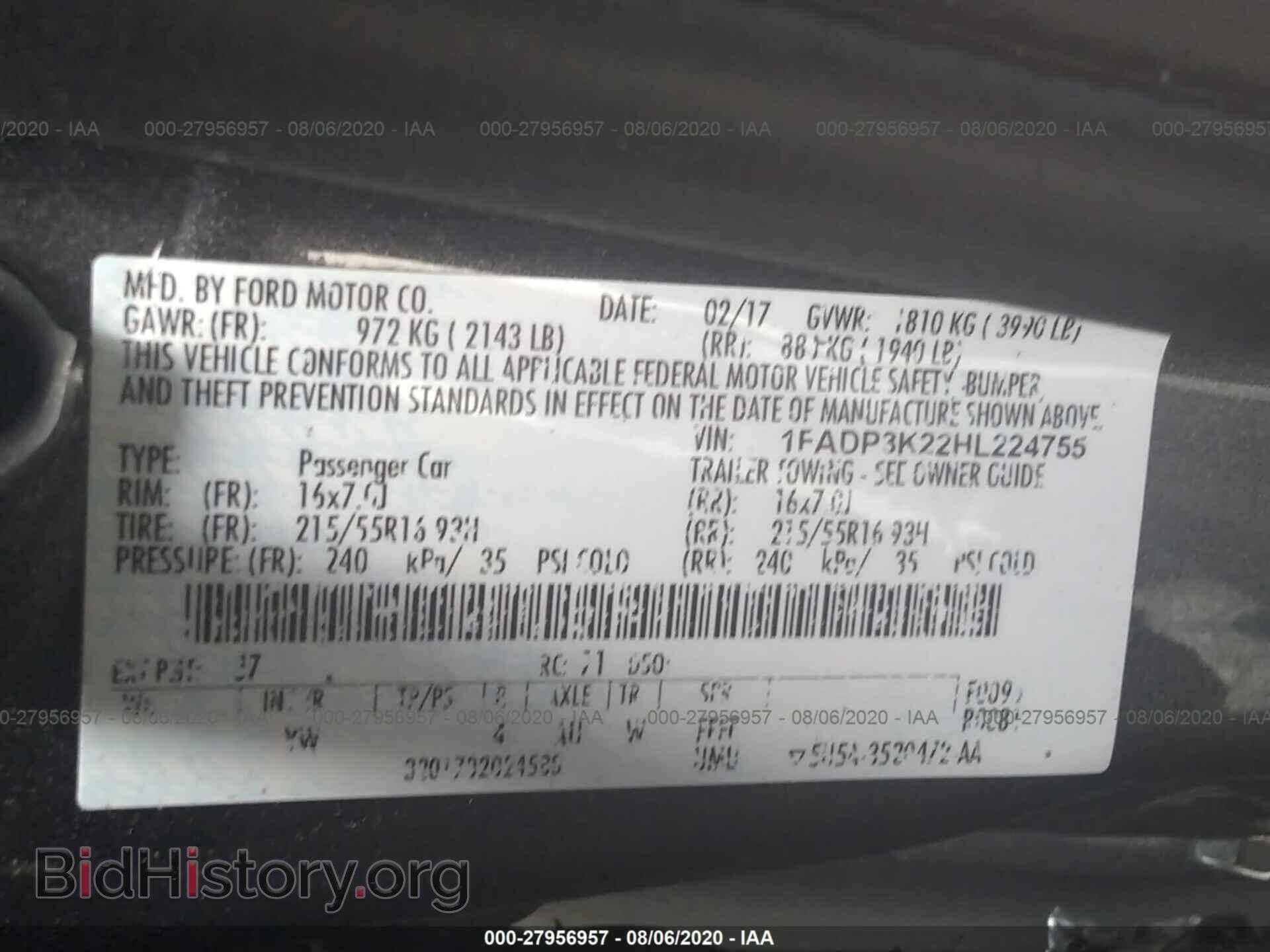 2017 FORD FOCUS - VIN: 1FADP3K22HL224755 - Photo 9