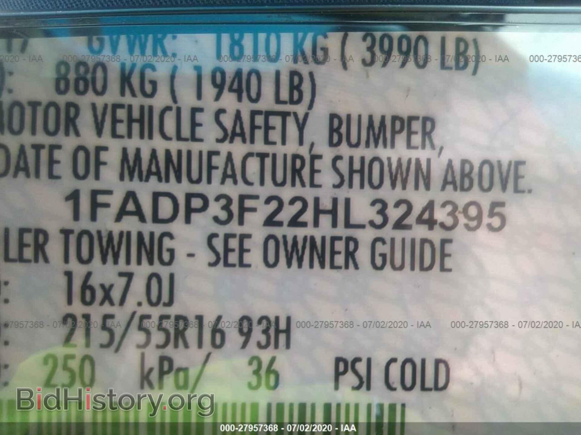 2017 FORD FOCUS - VIN: 1FADP3F22HL324395 - Photo 9