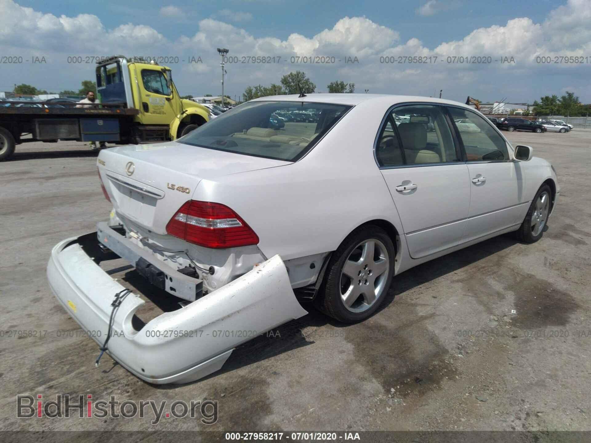 2005 LEXUS LS - VIN: JTHBN36F055005697 - Фото 4