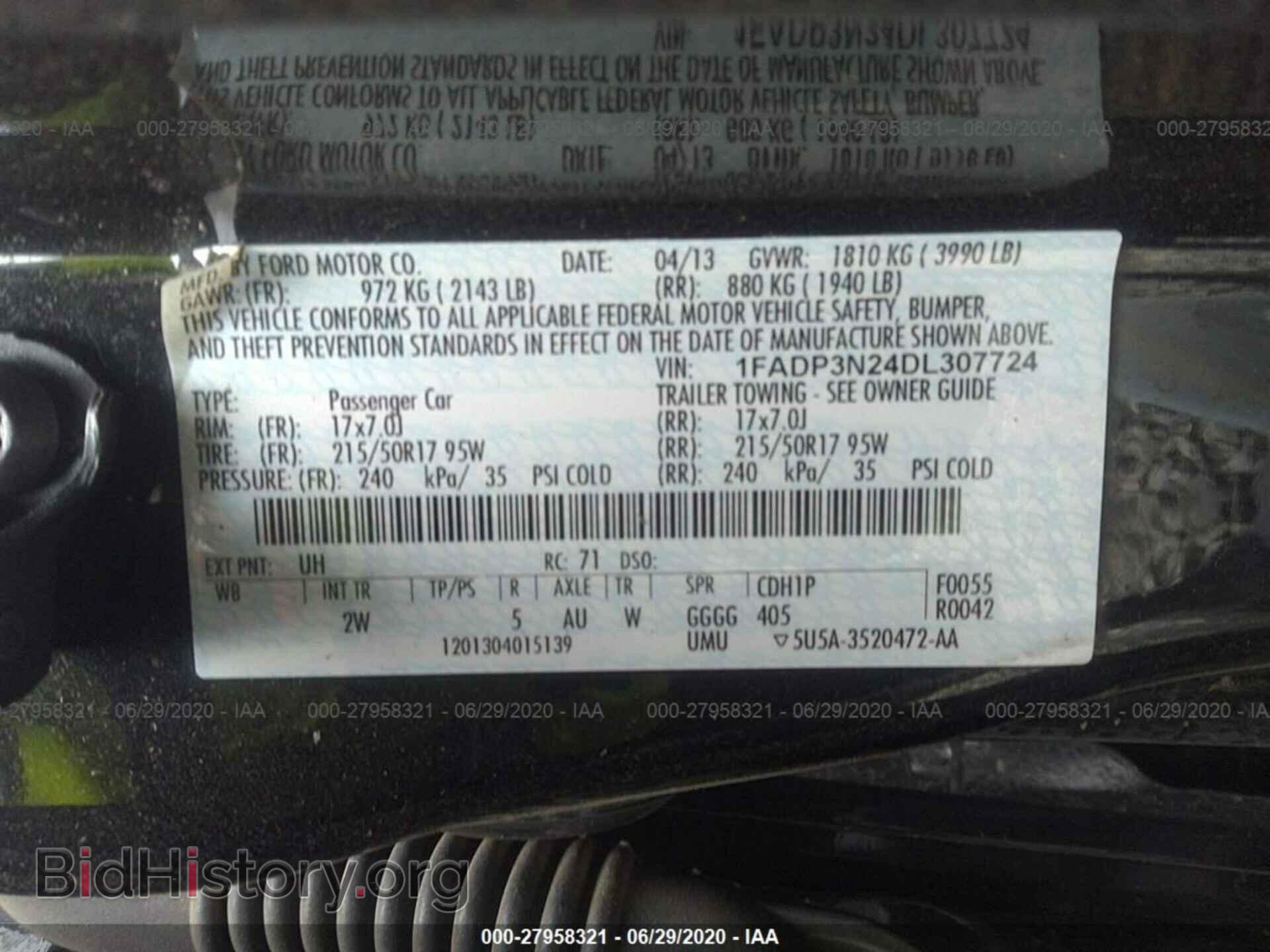 2013 FORD FOCUS - VIN: 1FADP3N24DL307724 - Photo 9
