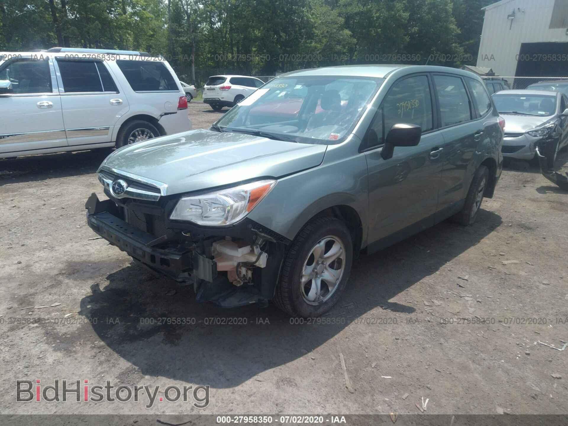 2015 SUBARU FORESTER - VIN: JF2SJAAC5FG559016 - Фото 2