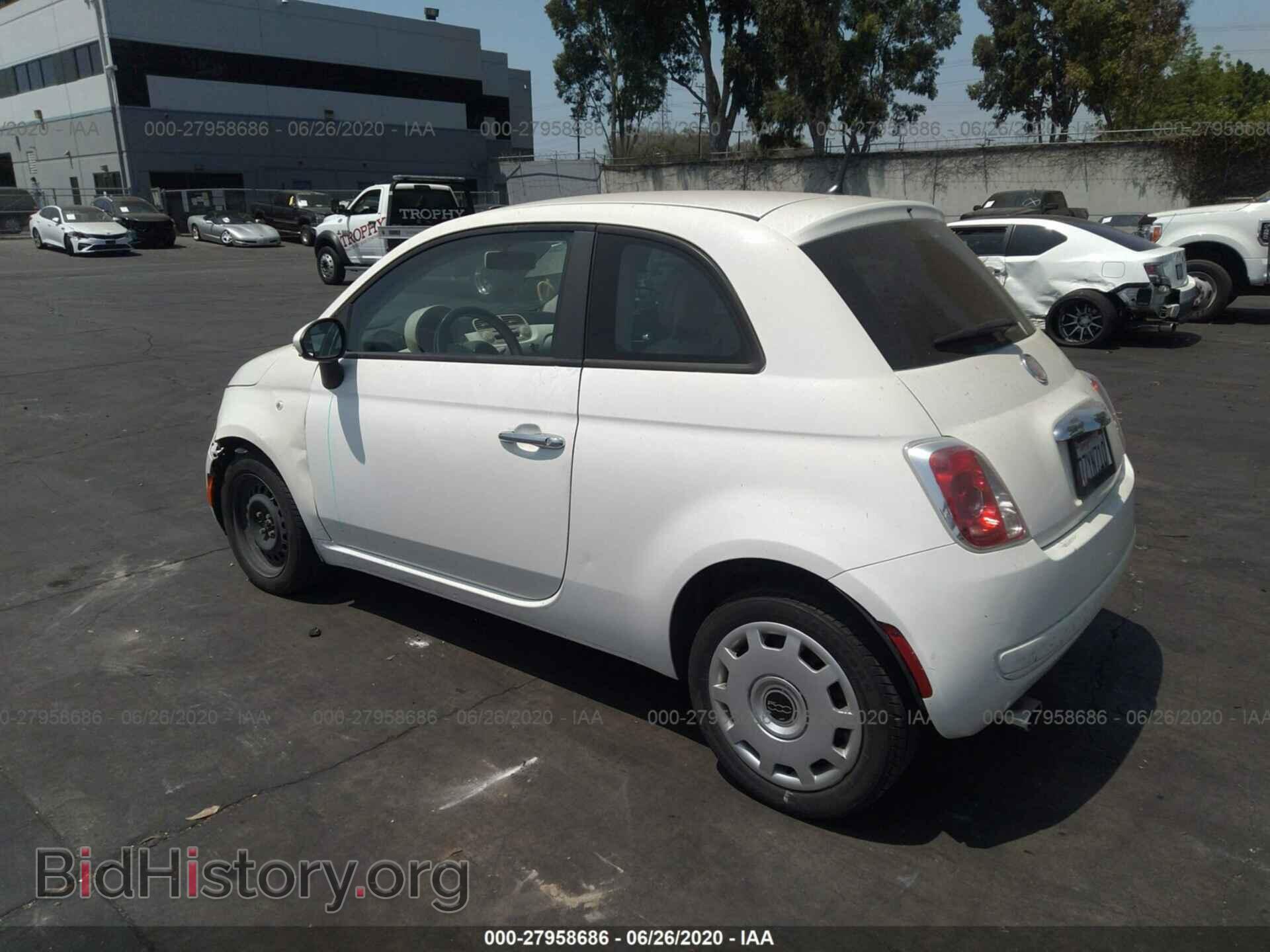2013 FIAT 500 - VIN: 3C3CFFAR5DT529095 - Фото 3