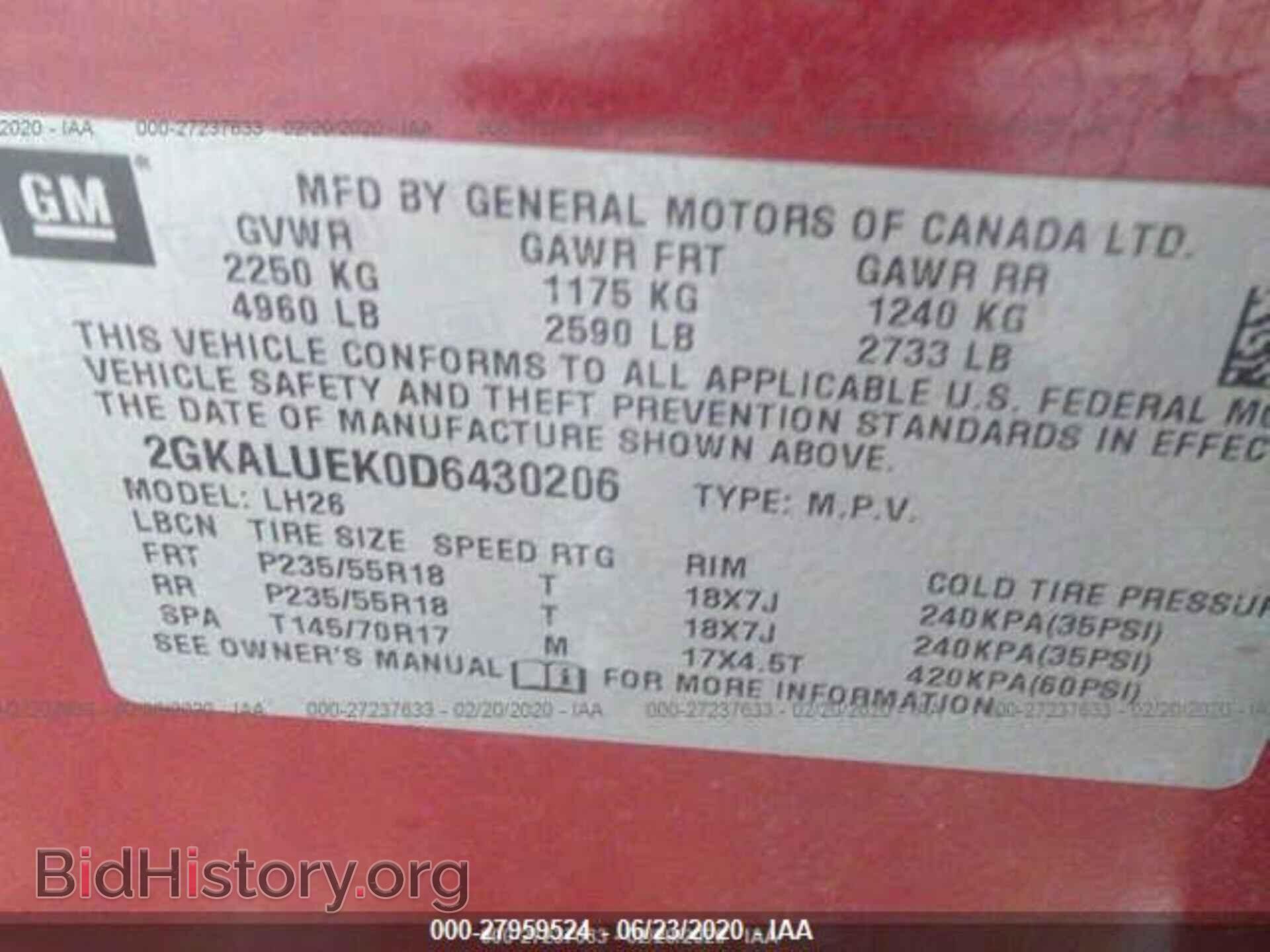 2013 GMC TERRAIN - VIN: 2GKALUEK0D643020 - Photo 9