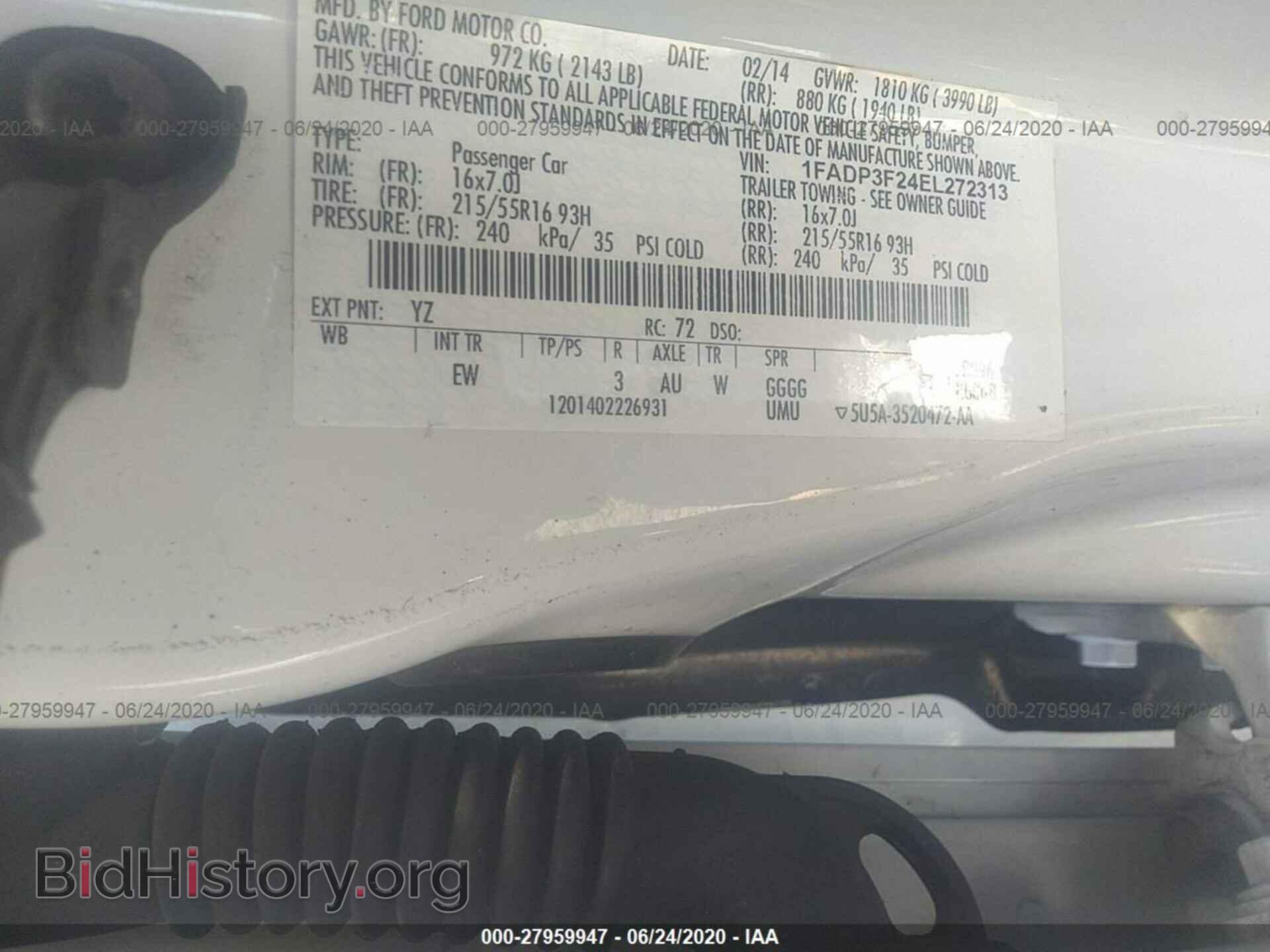 2014 FORD FOCUS - VIN: 1FADP3F24EL272313 - Photo 9