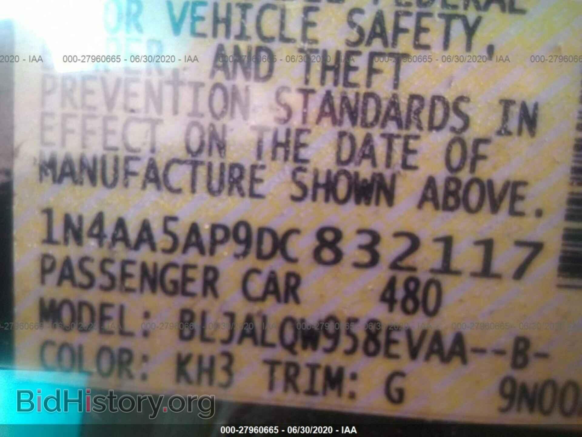 2013 NISSAN MAXIMA - VIN: 1N4AA5AP9DC832117 - Фото 9