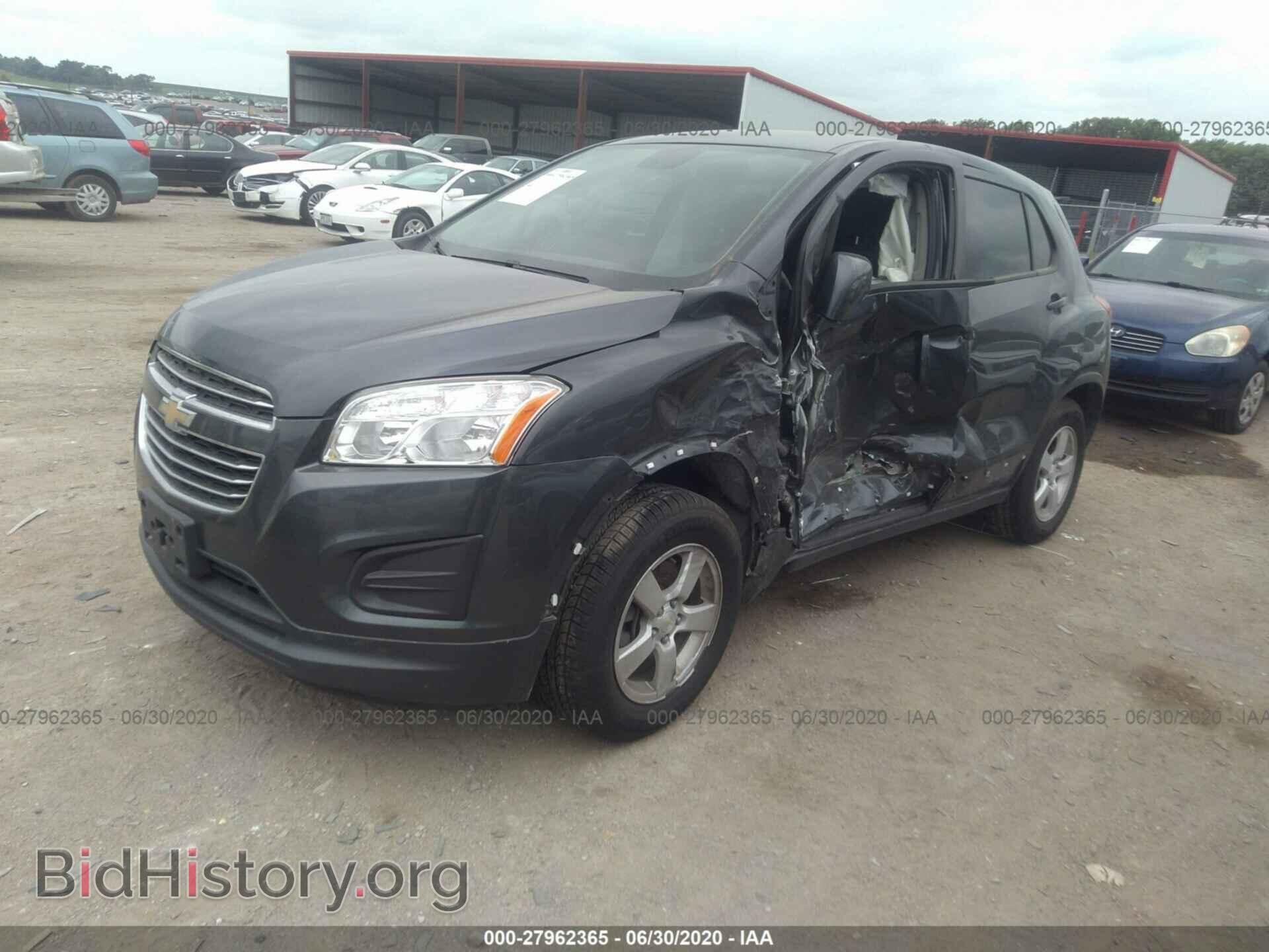 2016 CHEVROLET TRAX - VIN: 3GNCJNSB8GL212512 - Фото 2
