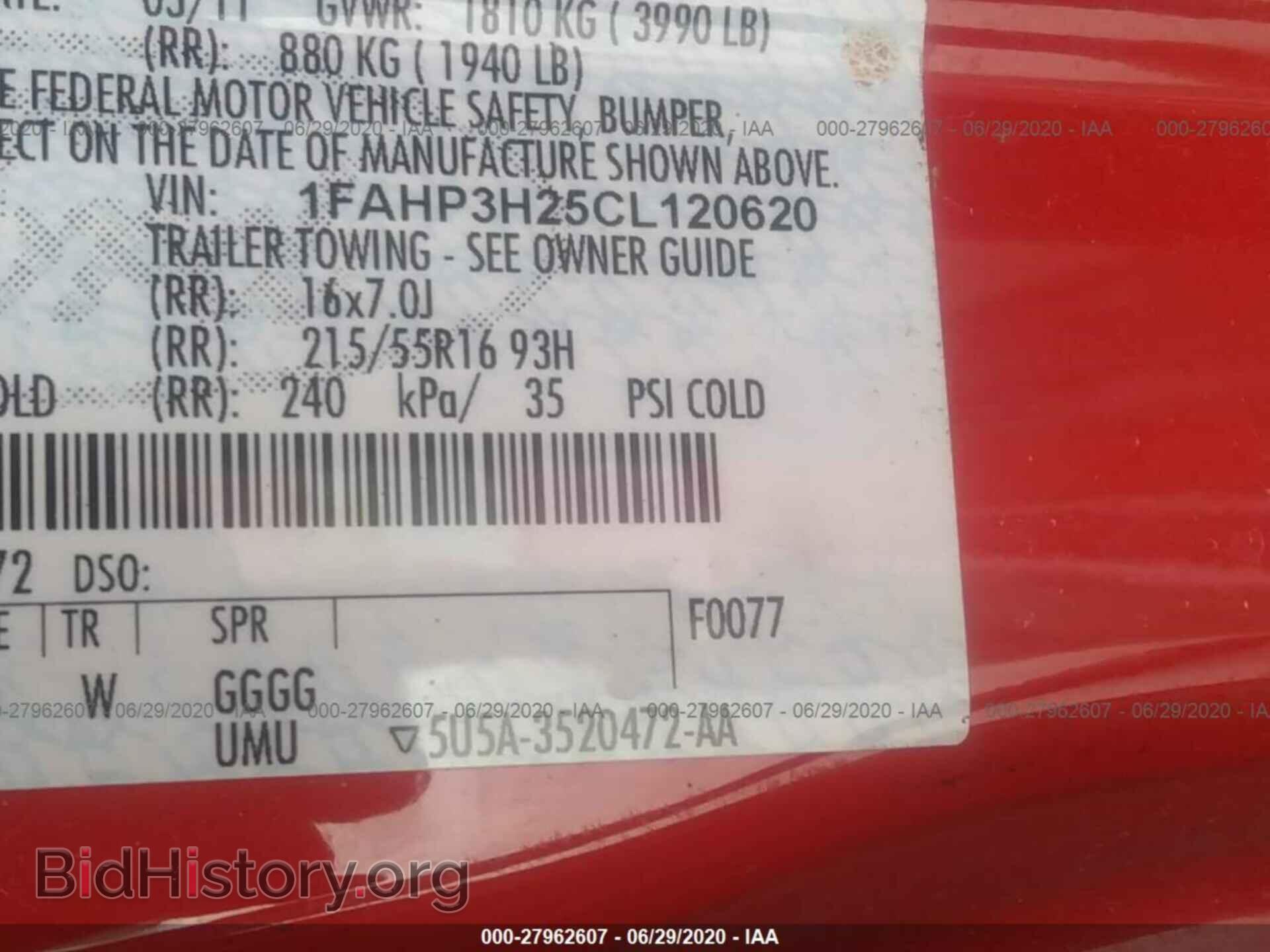 2012 FORD FOCUS - VIN: 1FAHP3H25CL120620 - Photo 9