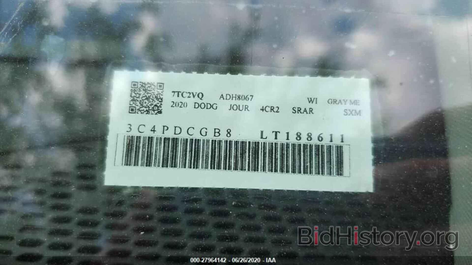 Photo 3C4PDCGB8LT188611 - DODGE JOURNEY 2020