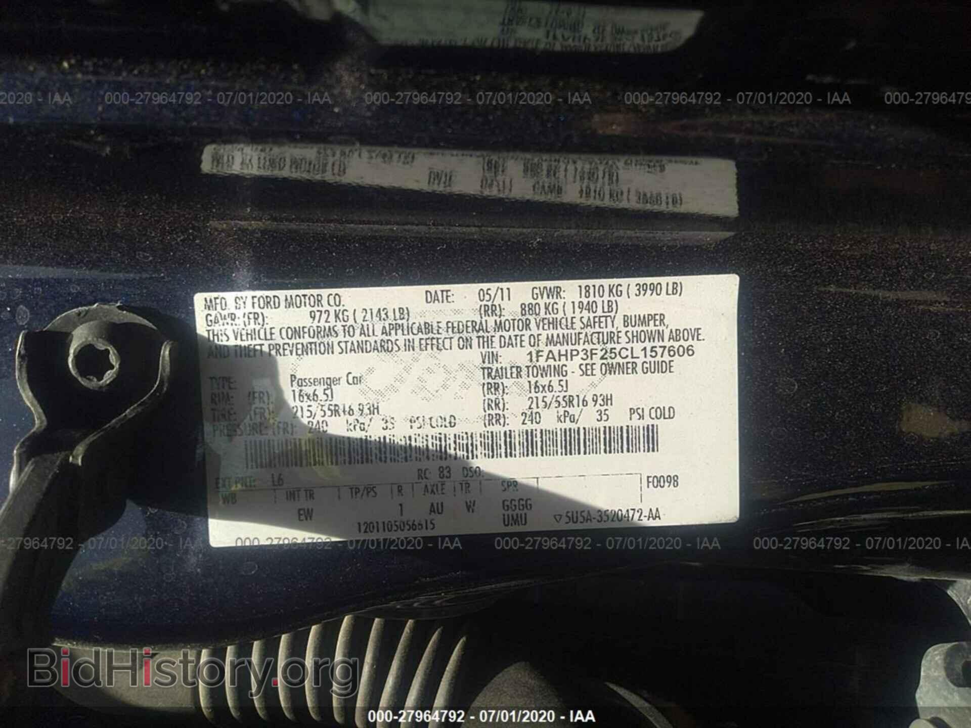 2012 FORD FOCUS - VIN: 1FAHP3F25CL157606 - Фото 9