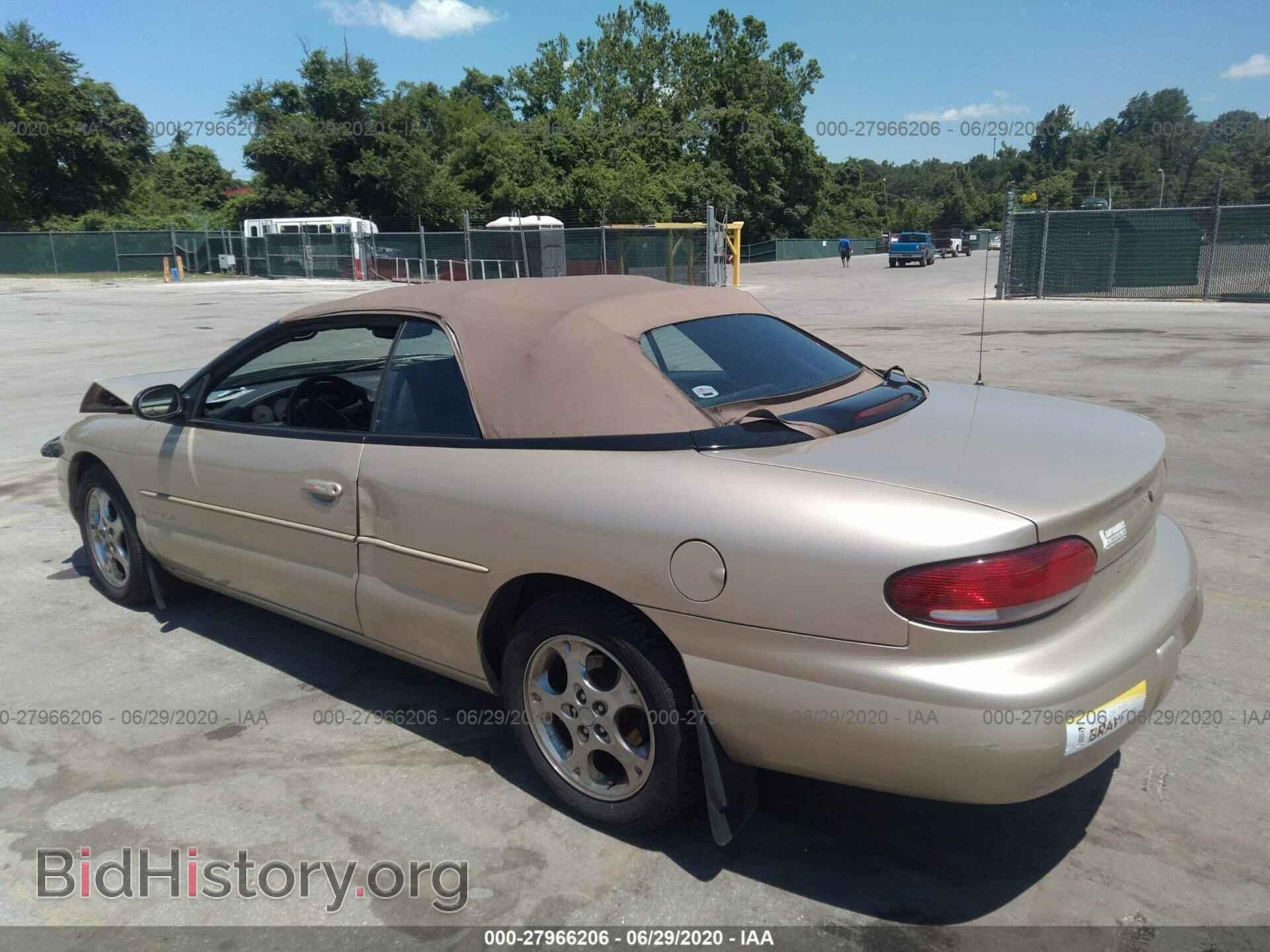 1998 CHRYSLER SEBRING - VIN: 3C3EL55H1WT289608 - Фото 3