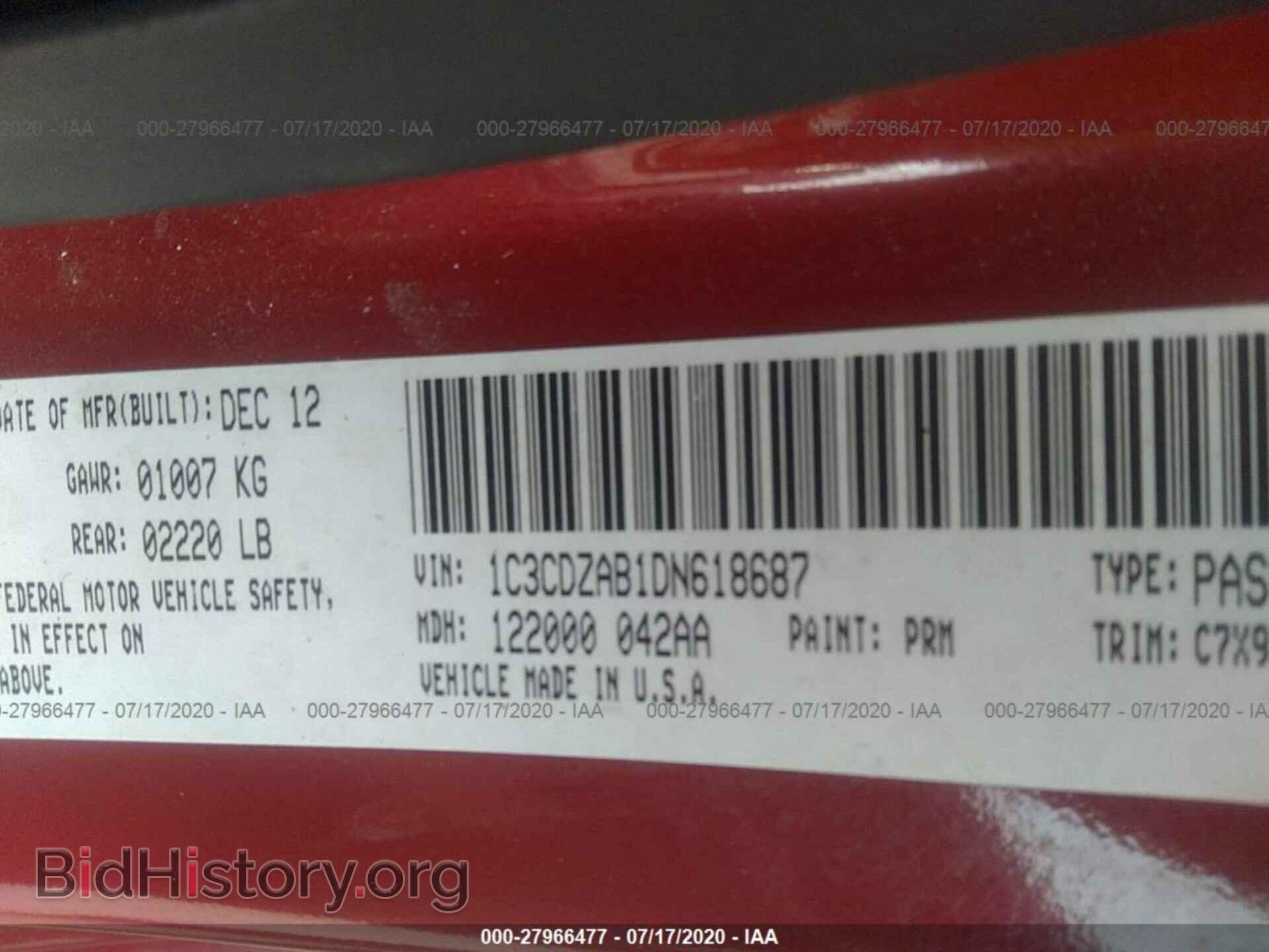 2013 DODGE AVENGER - VIN: 1C3CDZAB1DN618687 - Photo 9