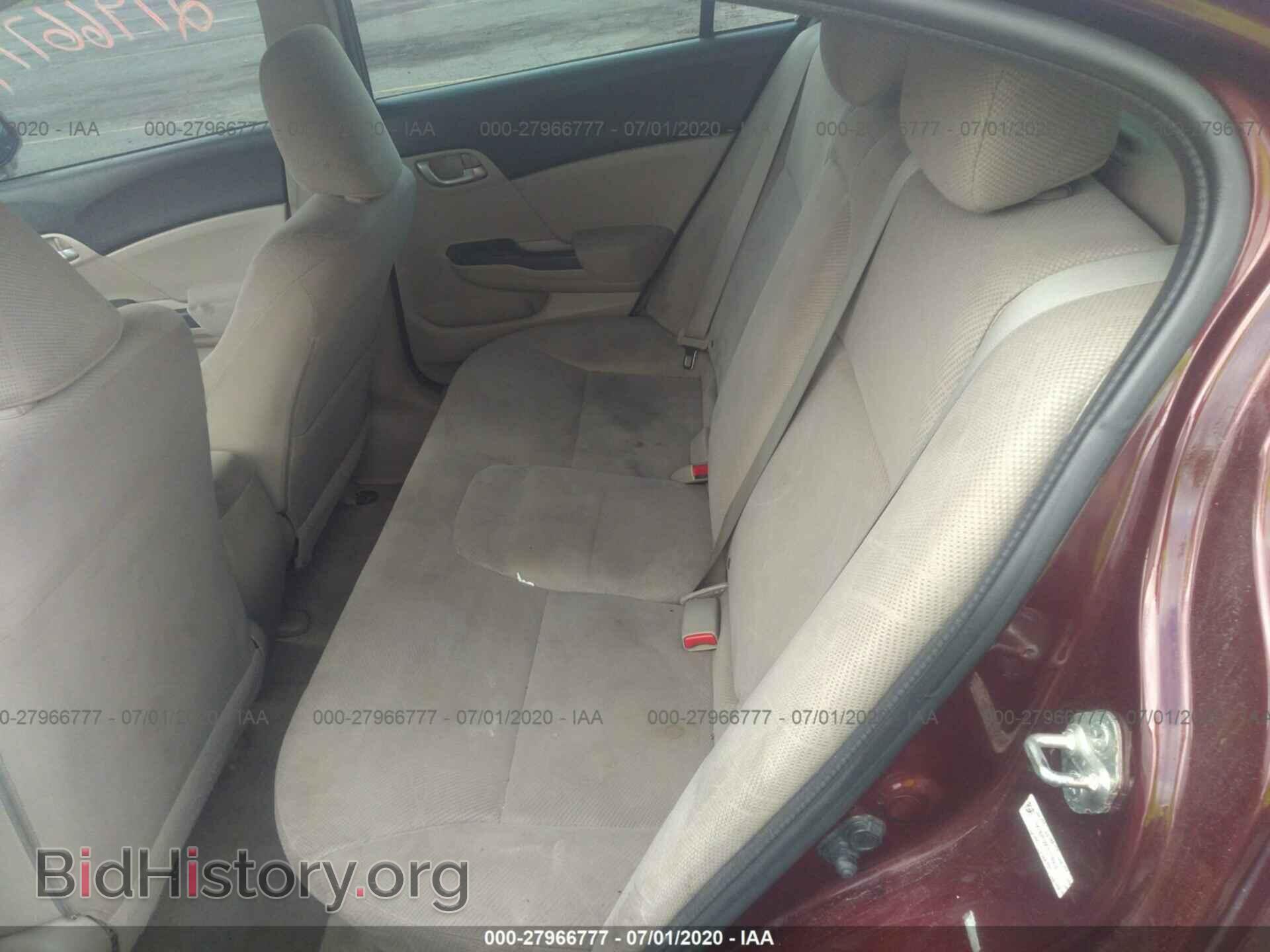 2012 HONDA CIVIC - VIN: 19XFB2F59CE374914 - Фото 8