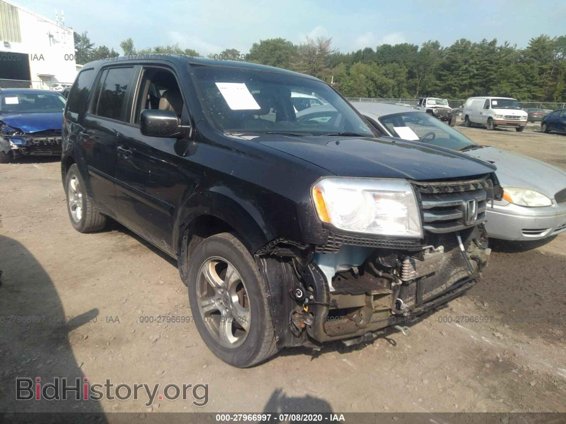 Photo 5FNYF4H50CB042196 - HONDA PILOT 2012