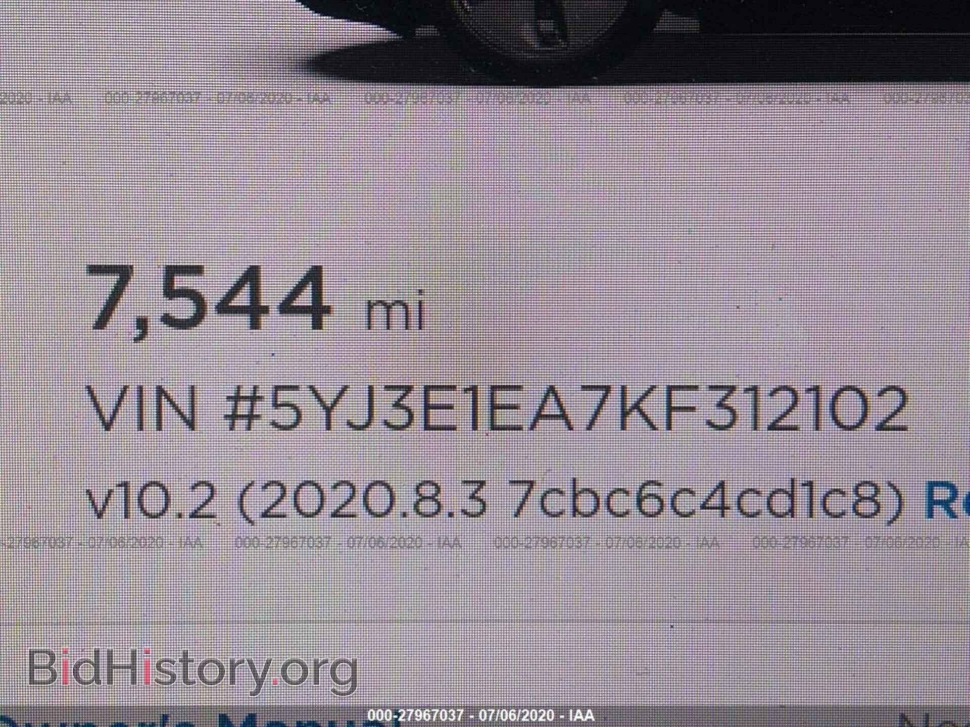 2019 TESLA MODEL 3 - VIN: 5YJ3E1EA7KF312102 - Photo 7
