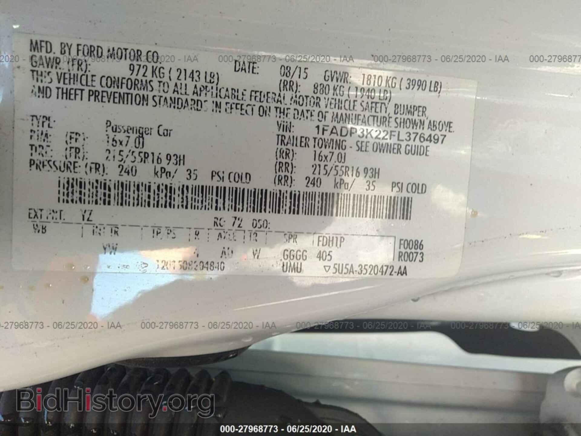 2015 FORD FOCUS - VIN: 1FADP3K22FL376497 - Photo 9