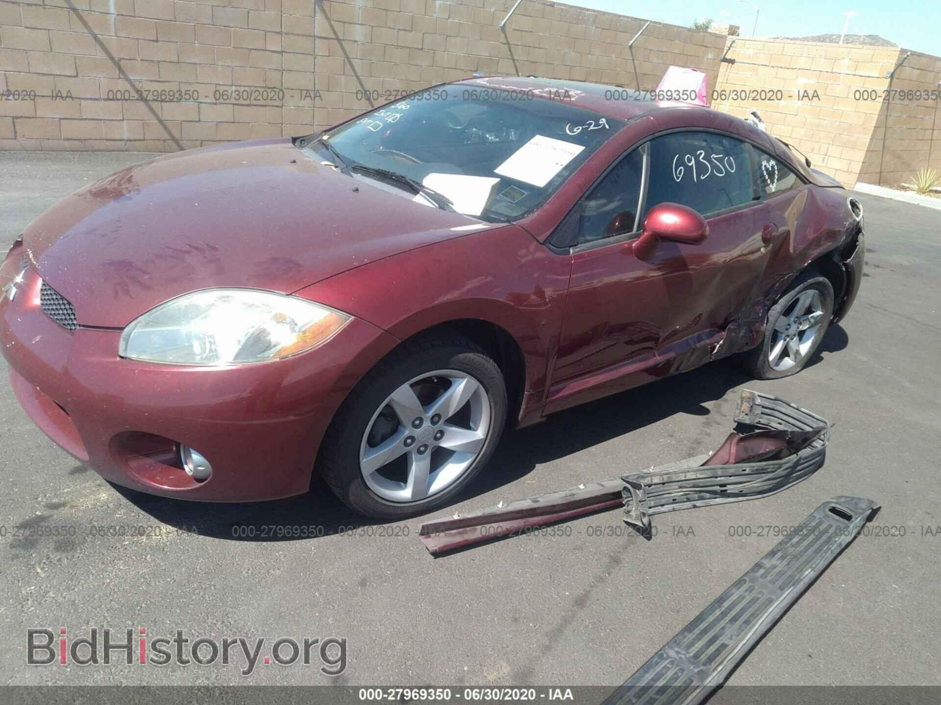 2006 MITSUBISHI ECLIPSE - VIN: 4A3AK24F96E038070 - Фото 2