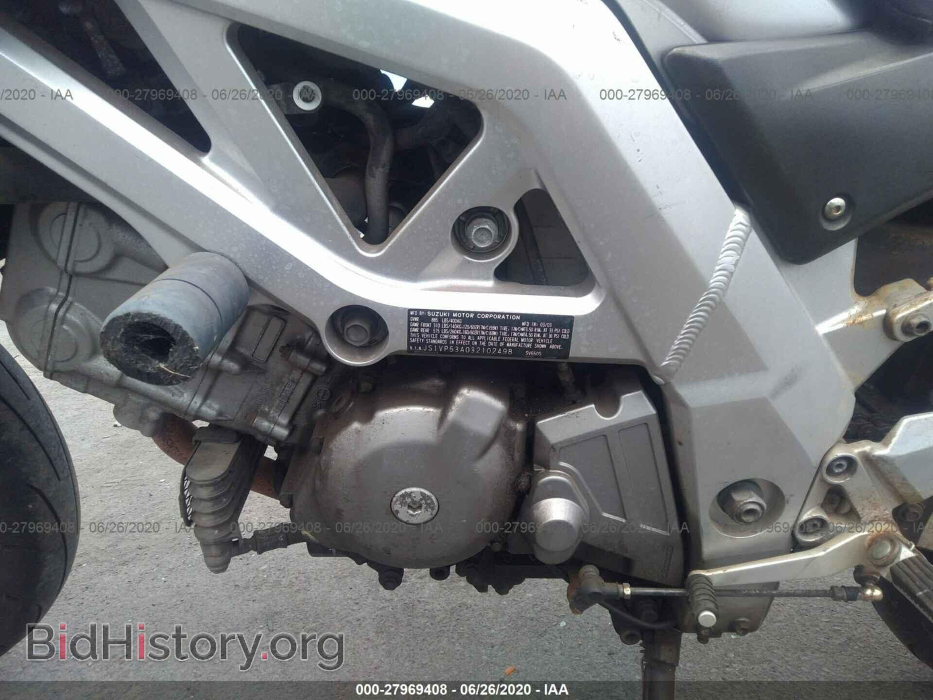 2003 SUZUKI SV650 - VIN: JS1VP53A032102498 - Photo 9