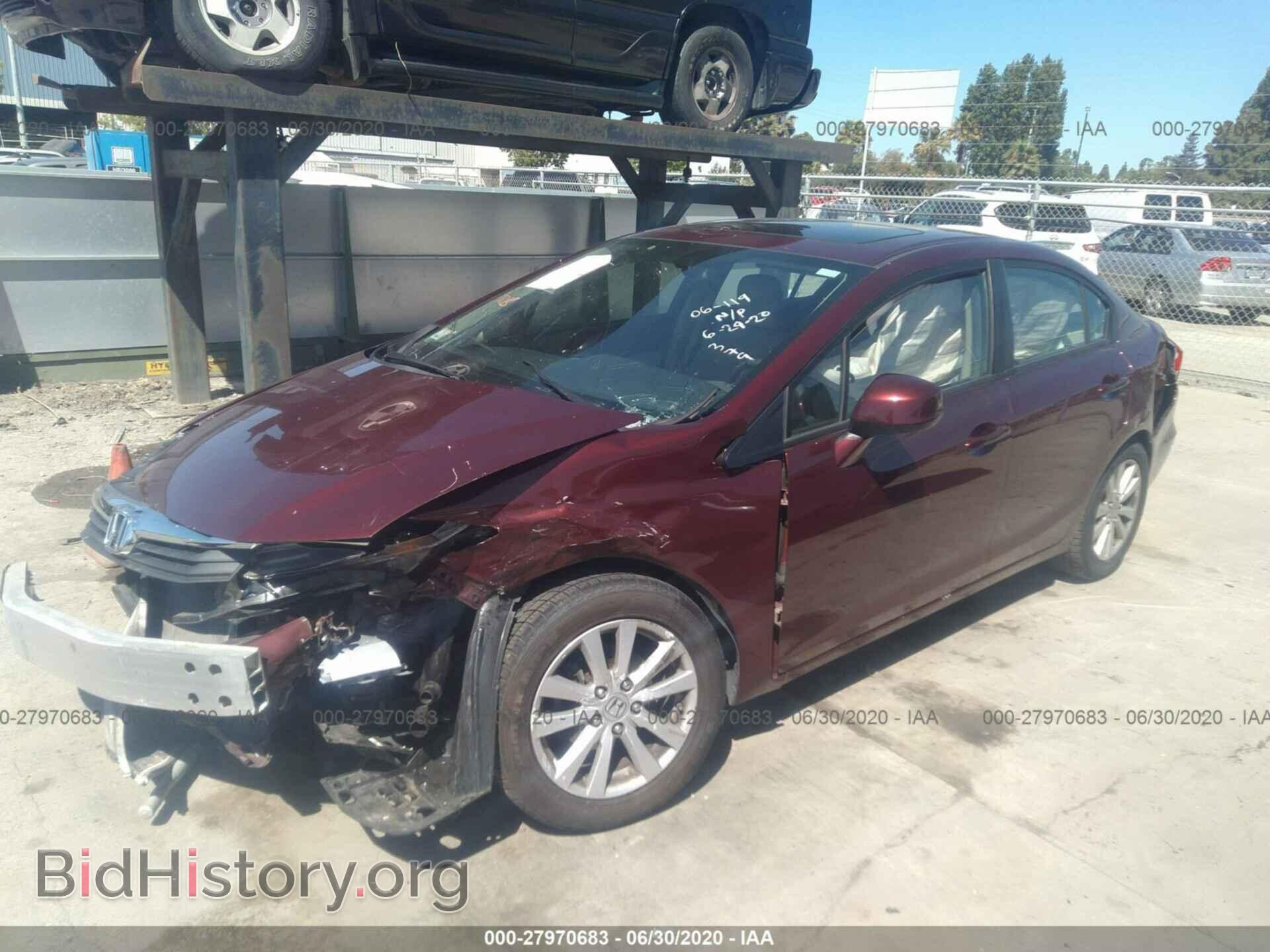 2012 HONDA CIVIC SDN - VIN: 2HGFB2F83CH531420 - Фото 2