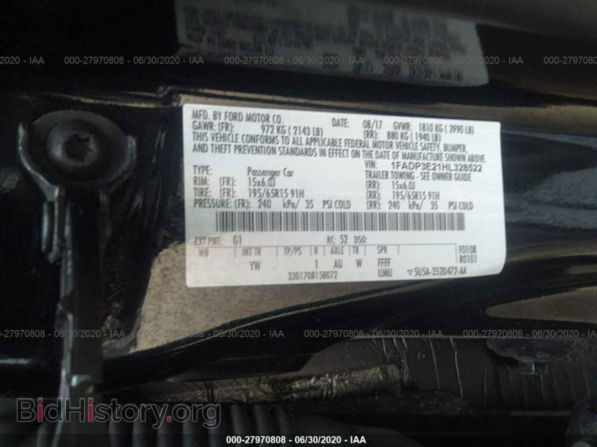 2017 FORD FOCUS - VIN: 1FADP3E21HL328522 - Photo 9