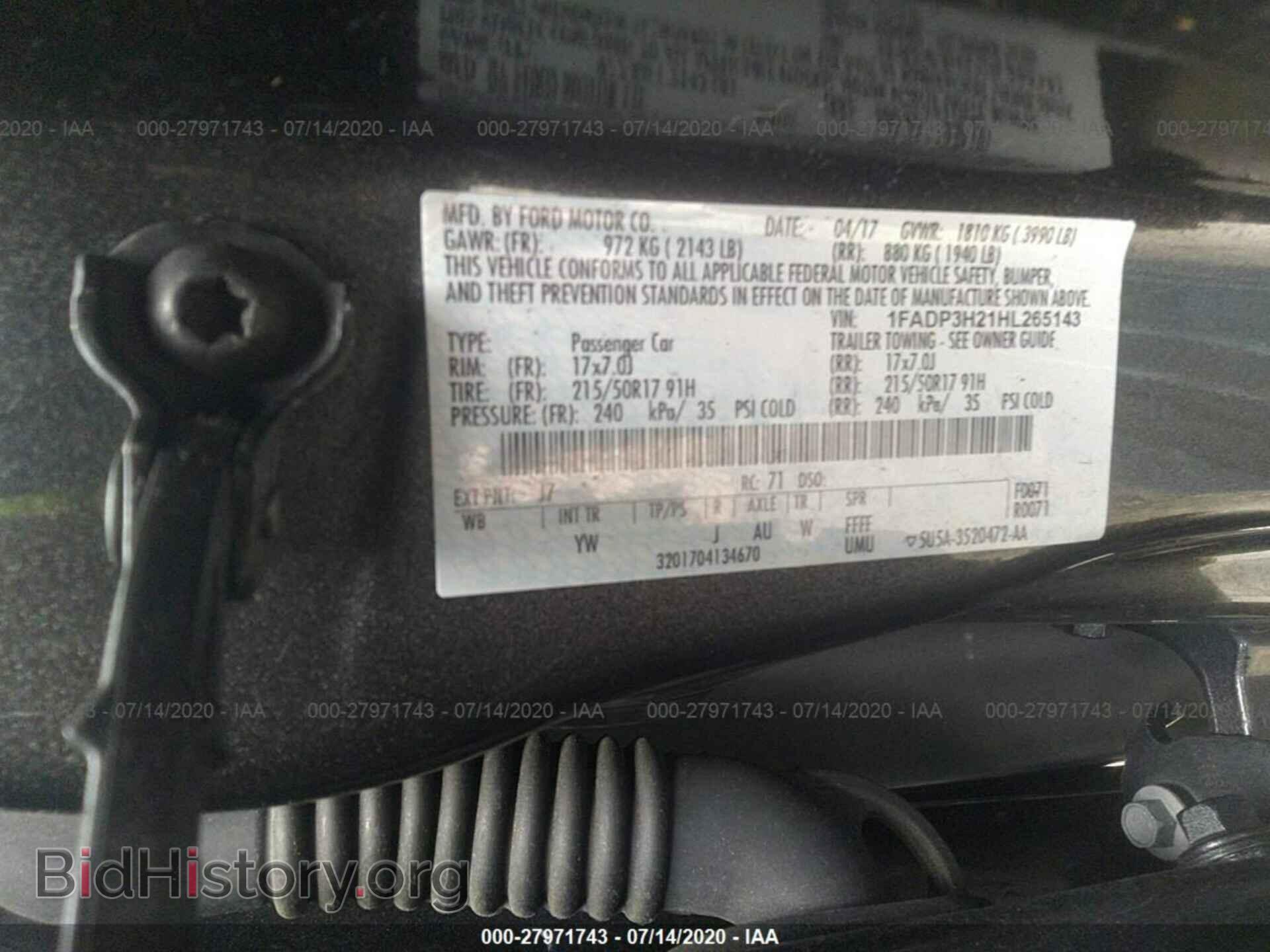 2017 FORD FOCUS - VIN: 1FADP3H21HL265143 - Photo 9
