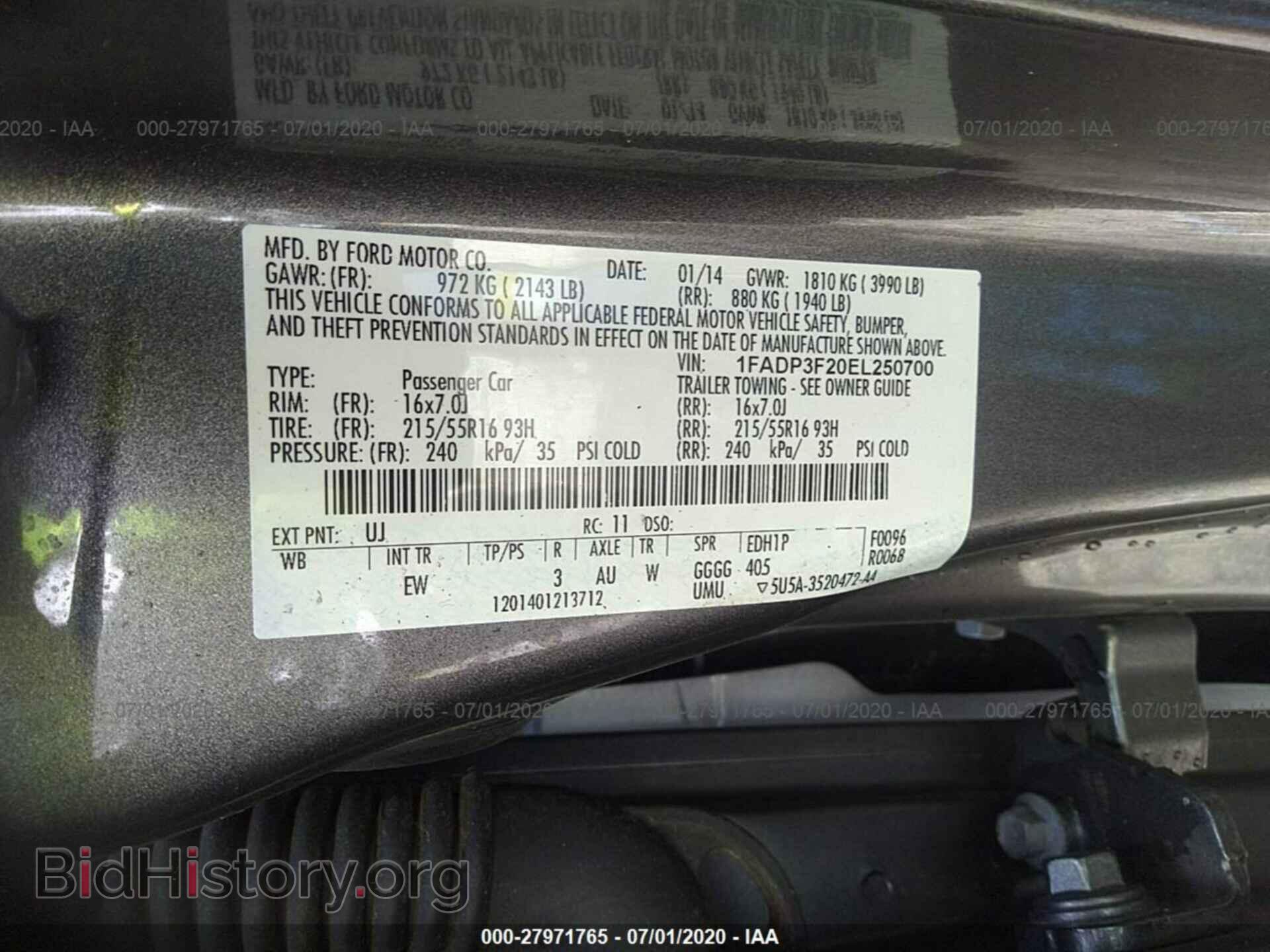 2014 FORD FOCUS - VIN: 1FADP3F20EL250700 - Photo 9