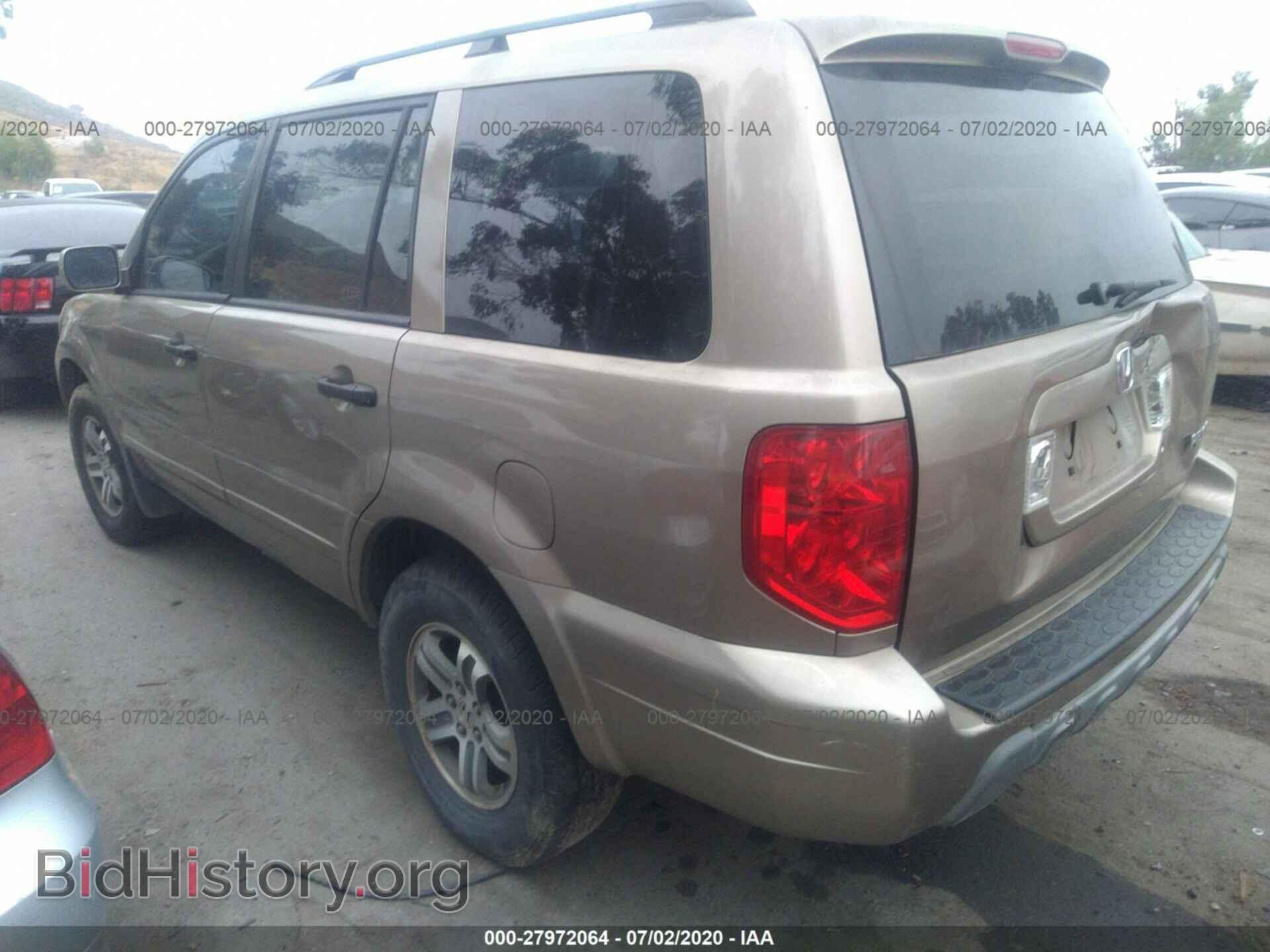 2005 HONDA PILOT - VIN: 2HKYF18545H527721 - Фото 3
