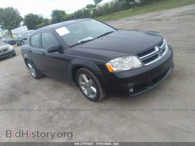 2011 Dodge AVENGER LUX, black — VIN 1B3BD2FG7BN524508, IAAI