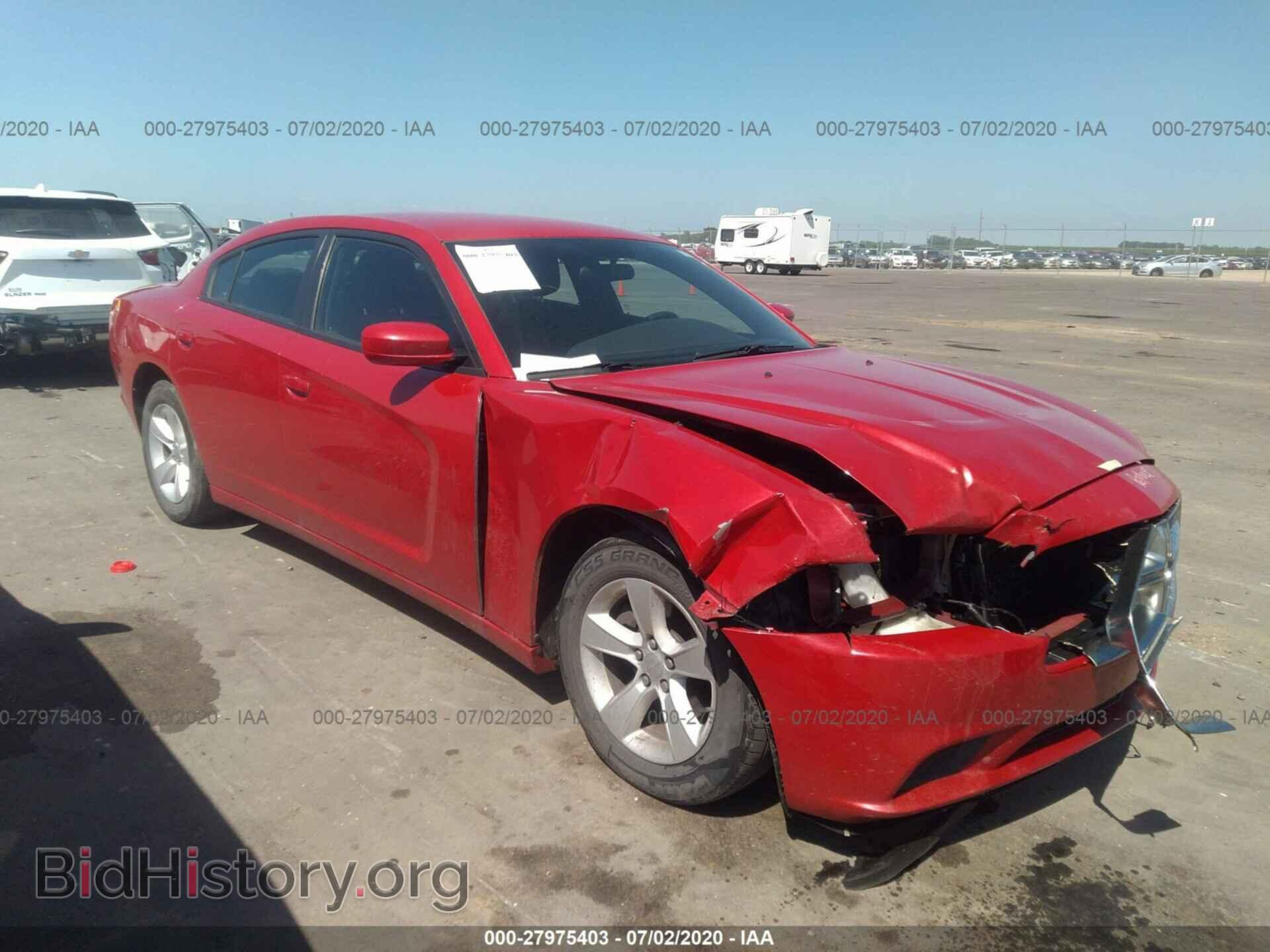 Photo 2C3CDXBG3CH148264 - DODGE CHARGER 2012