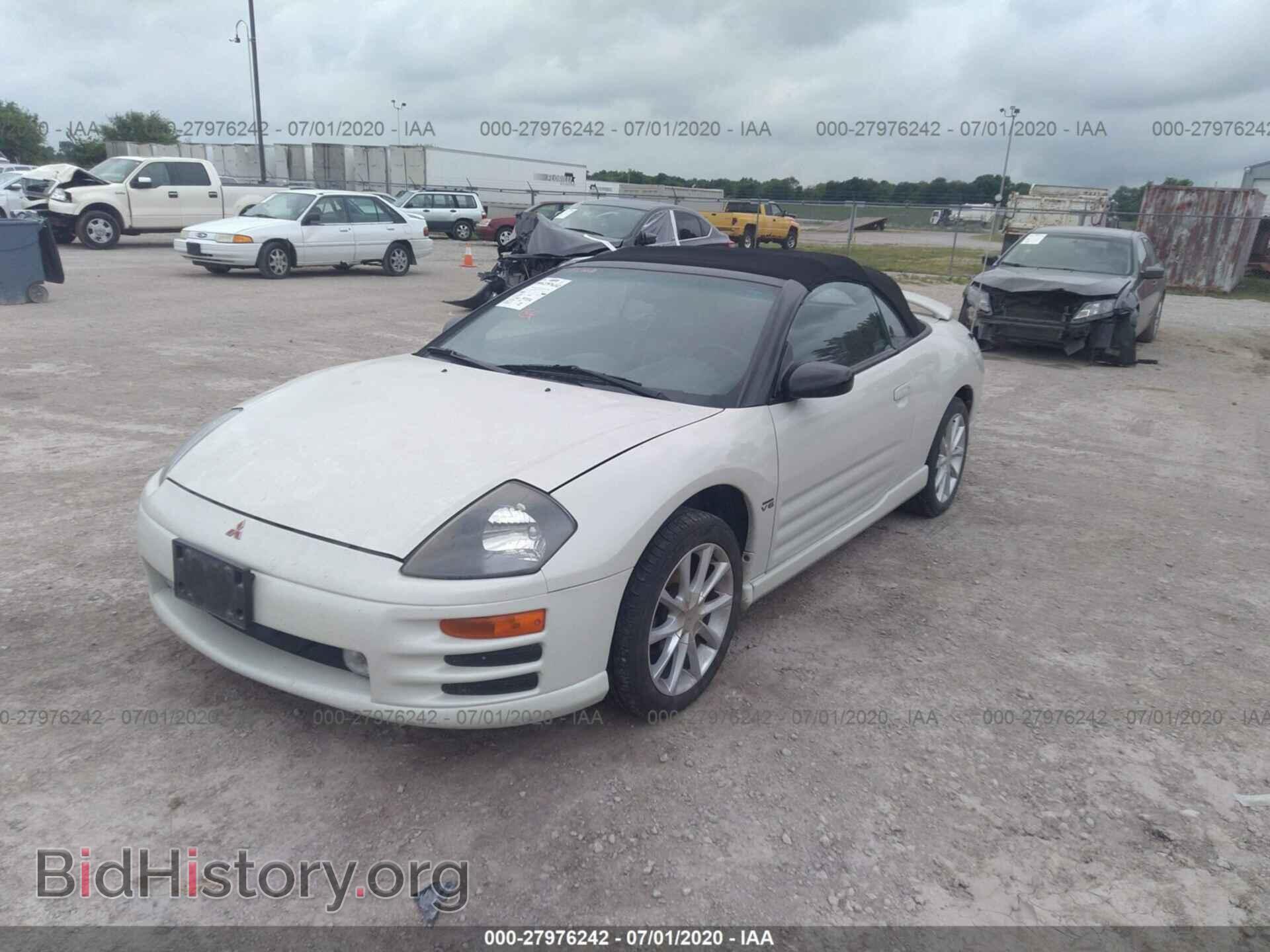 2001 MITSUBISHI ECLIPSE - VIN: 4A3AE55H91E002185 - Фото 2