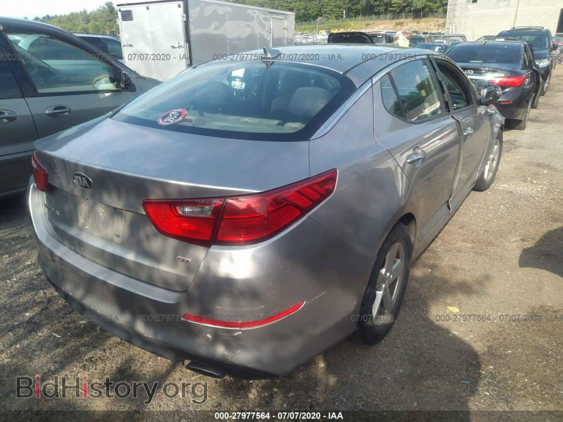 2015 KIA OPTIMA - VIN: KNAGM4A74F5557492 - Фото 4